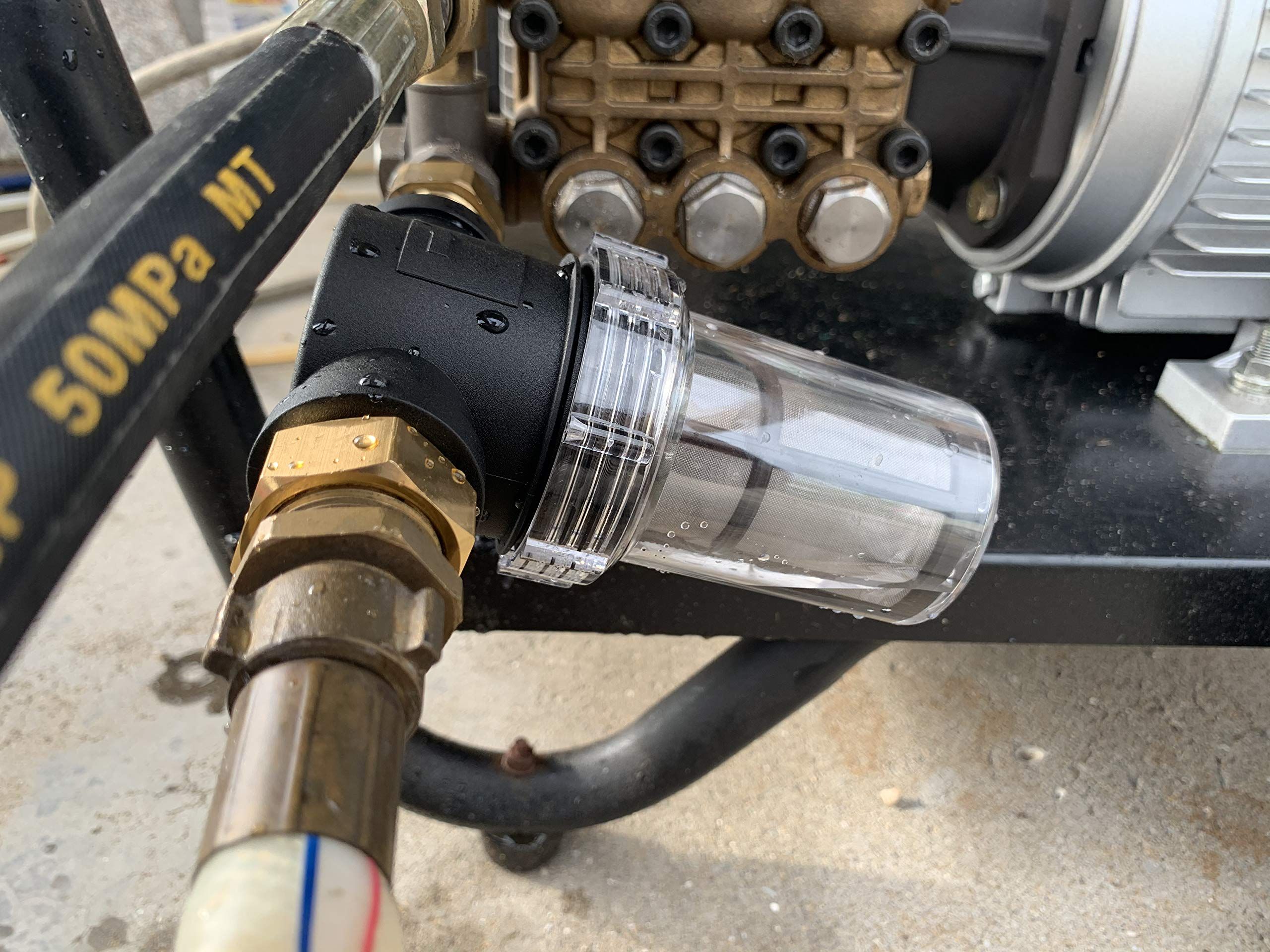 Garden Hose Filter for Pressure Washer Inlet Water, Inline Filter for Sediment, 40 Mesh Screen, Extra 100 Mesh — image 4