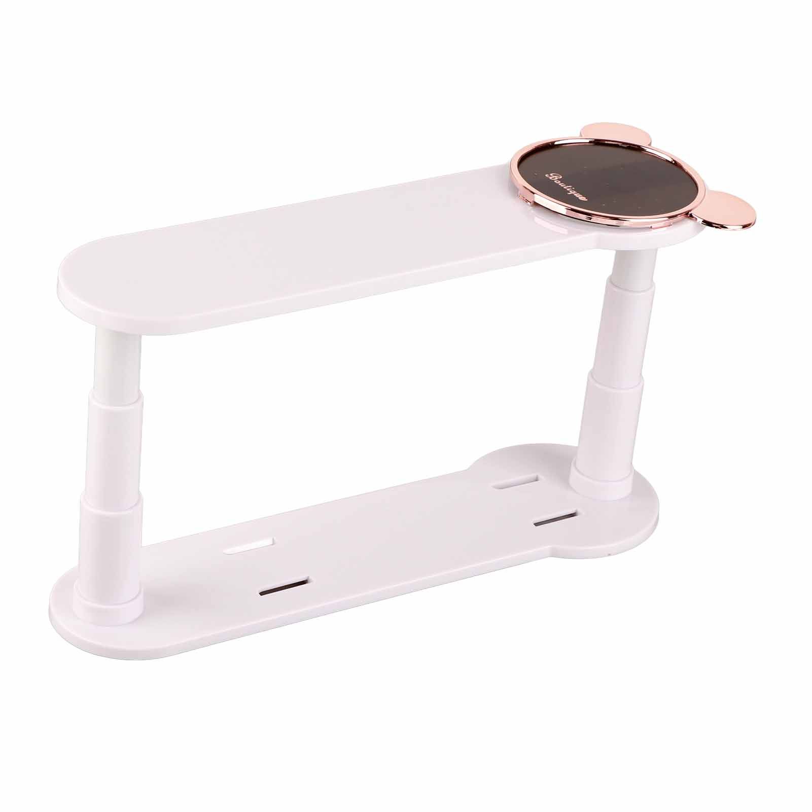 Clothes Hanger Storage Rack Multifunctional Punch Free Hanger Hook Home Balcony Clip Hanger Collector White — image 3