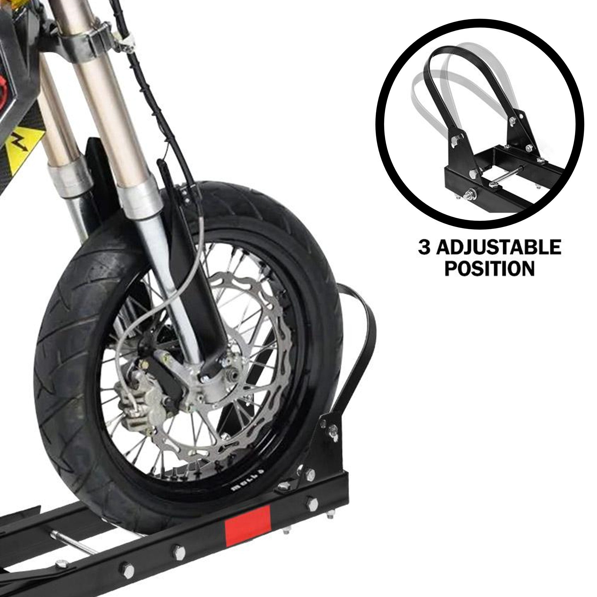 Motorcycle Motorbike Carrier Rack 2" Towbar Arm Dirt Bike Ramp Brake Lights — image 5