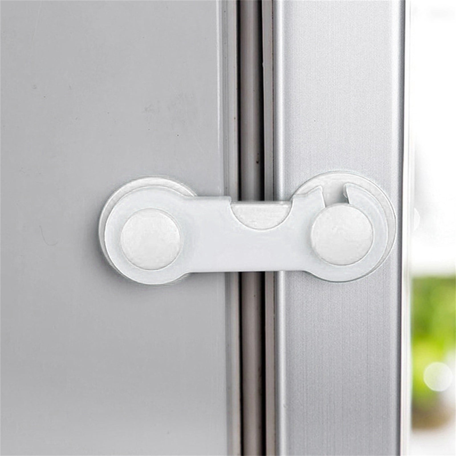 Cabinet Locks for Pet Safety, Plastic Latches with Adhesive for Drawer Cupboards Closet and Pantry Door, Fridge Lock for Protecting Dog and Cat, 2 Pcs, 3.74 โ image 5