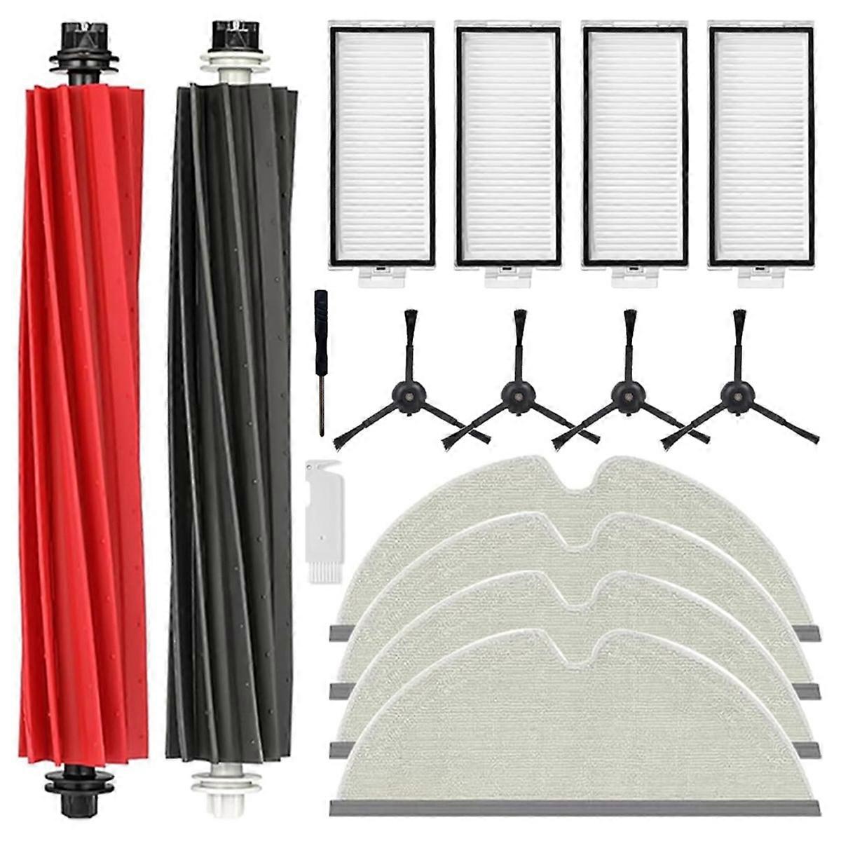 For Roborock Q8 Max/ Q5 Pro Main Brush Side Brush Hepa Filter Mop Cloth 51 plastic