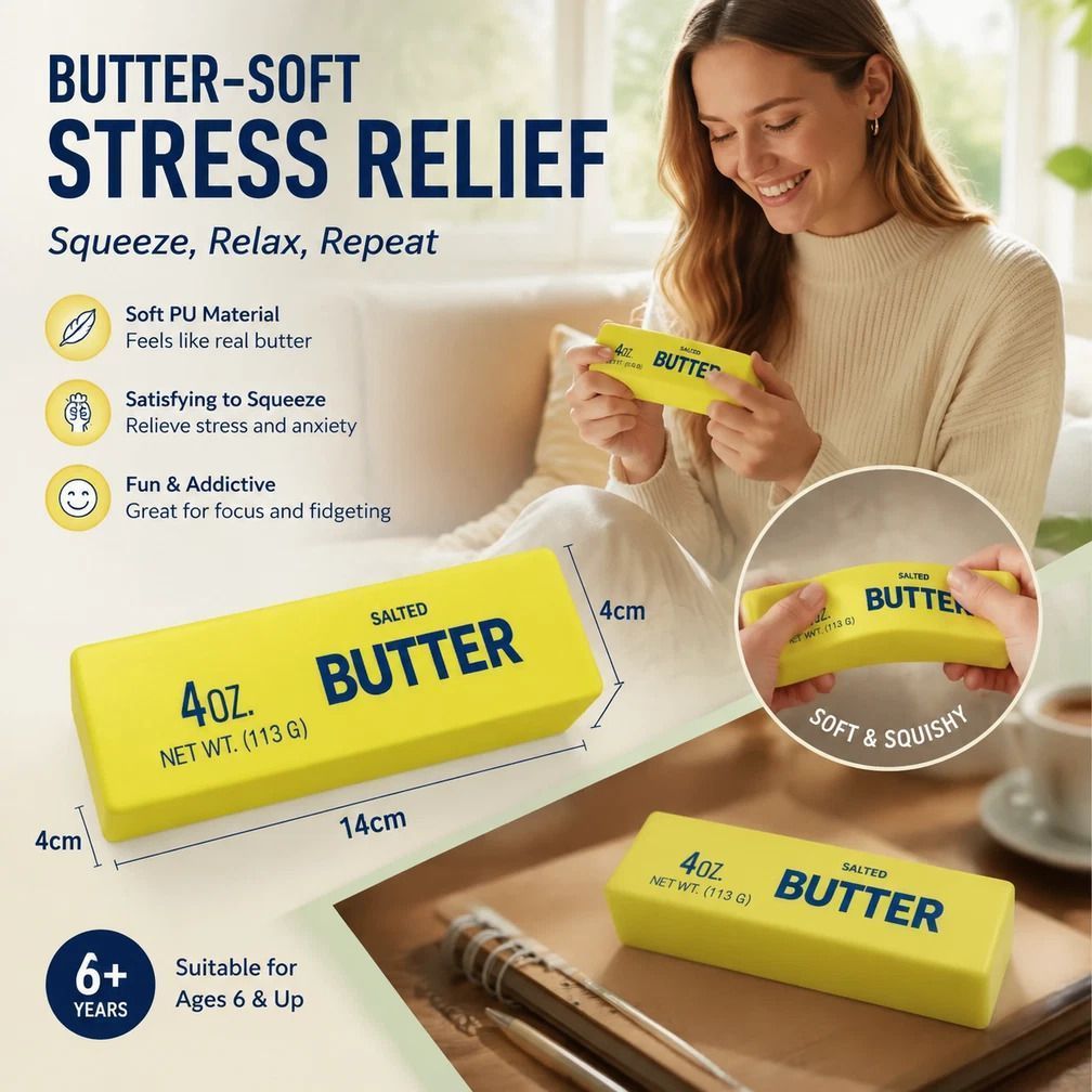 Matcha & Pink Butter Stick 23cm Stress Relief Toy 2 Pack — image 4