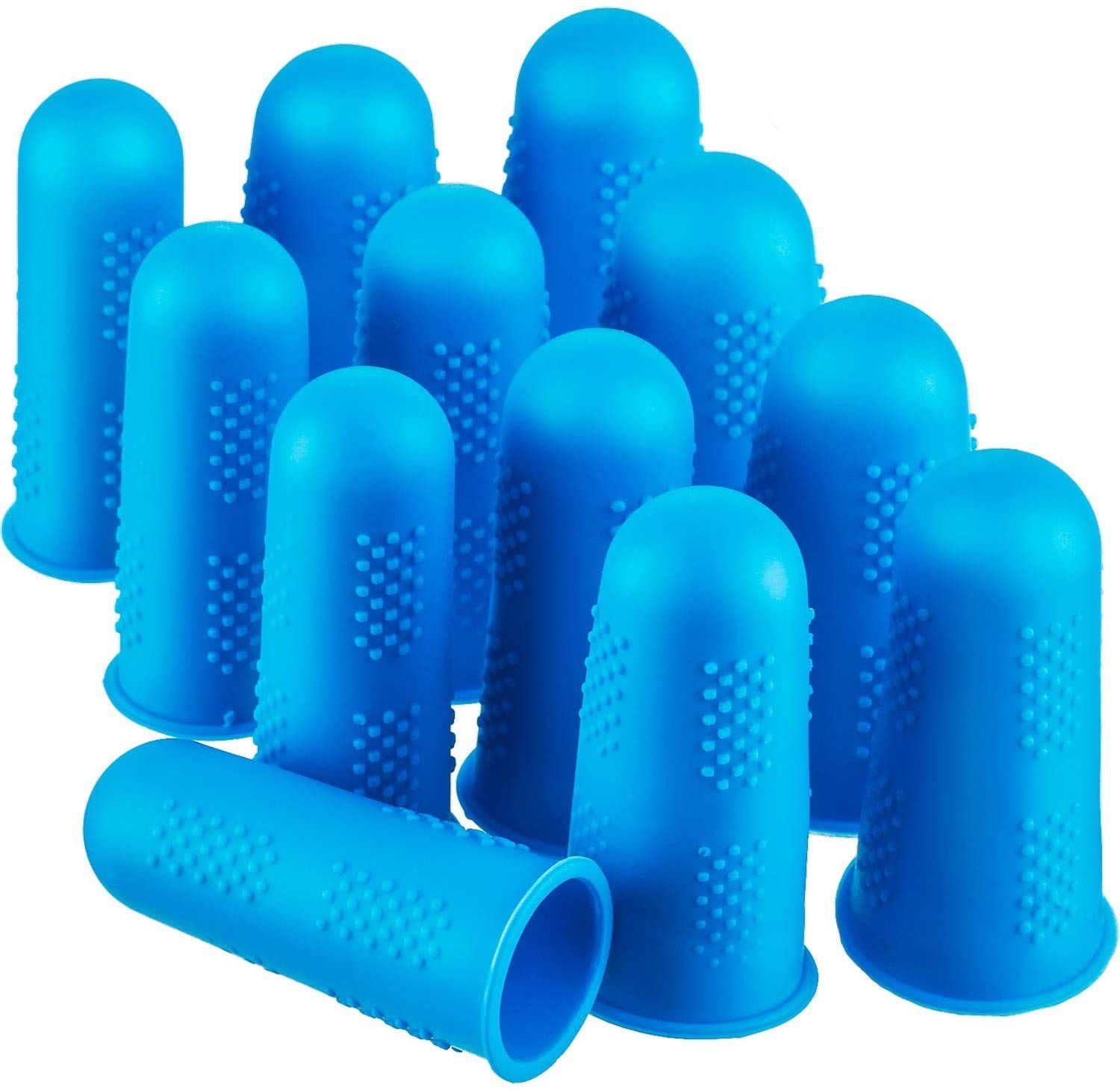 12 Pieces of hot Glue Gun Finger caps, Rubber fingertips, Silicone Finger Protectors, Finger cot caps for Inventory