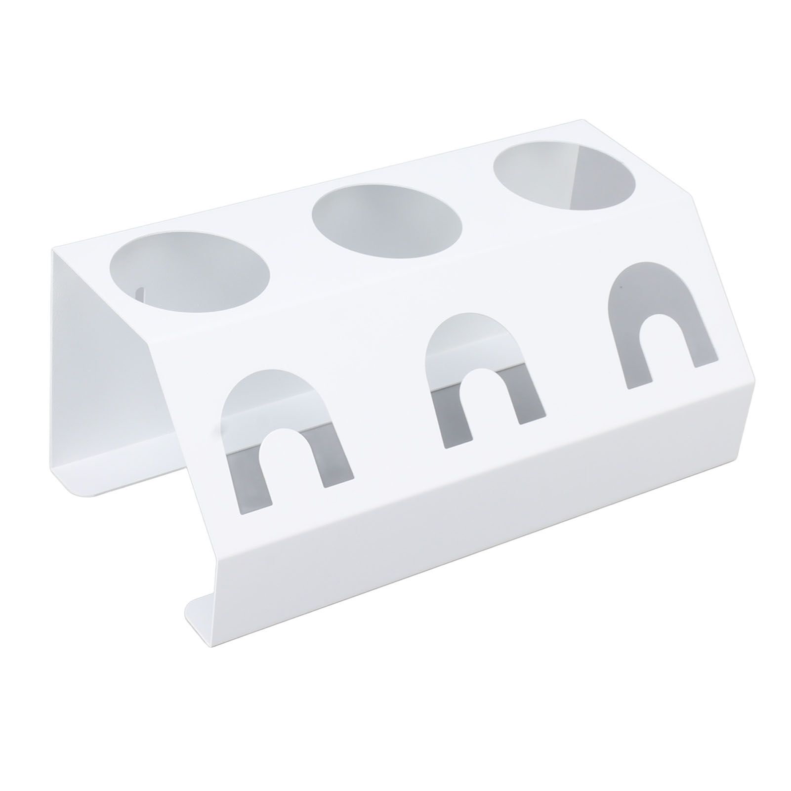 Soda Bottle Holder 3 Holes Soda Bottle Draining Stand Soda Accessories With Silicone Pad White — image 2