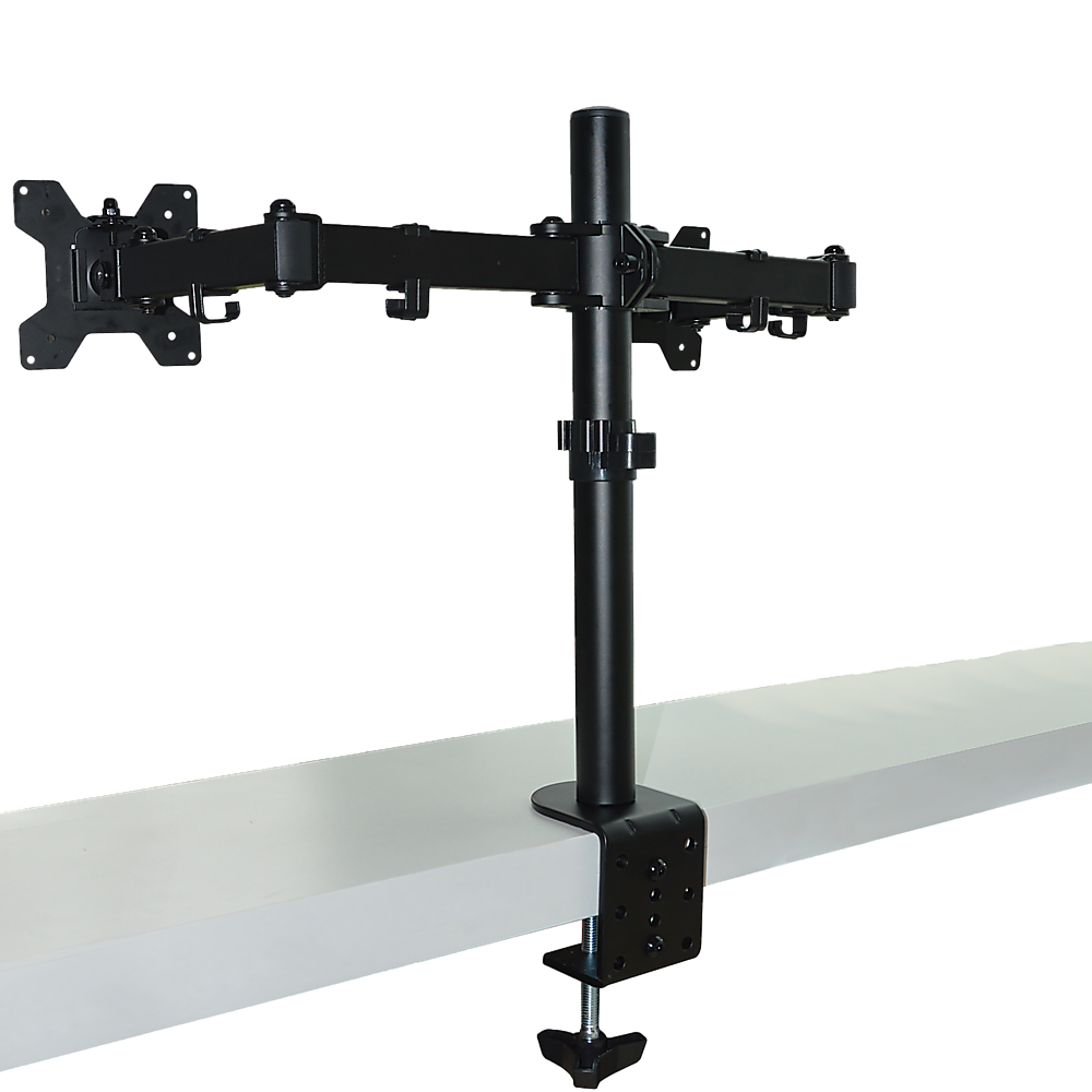 Dual LCD Monitor Desk Mount Stand Adjustable Fits 2 Screens Up To 27" — image 4