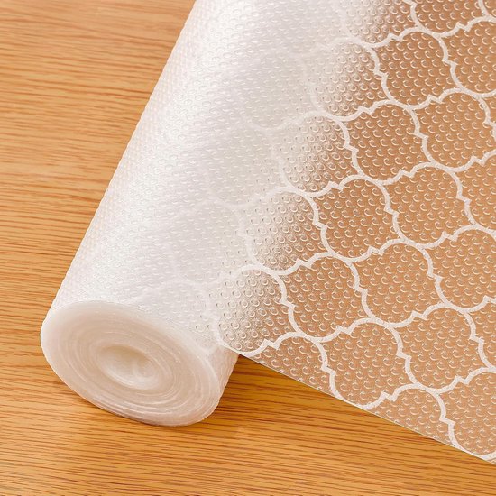 Drawer Mat - Kitchen Cabinet Shelf Protector - Non-Adhesive, Waterproof EVA Drawer Mat, Easy to Cut to Size for Refrigerator, Cabinet or Chest of Drawers
