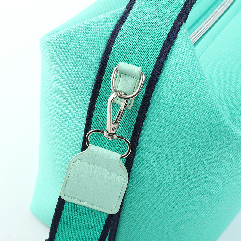 Womens Canvas Crossbody Bag Emerald Minimalist H-Letter Box Tote Wide Strap Shoulder Handbag for Travel & Work Large Capacity โ image 6