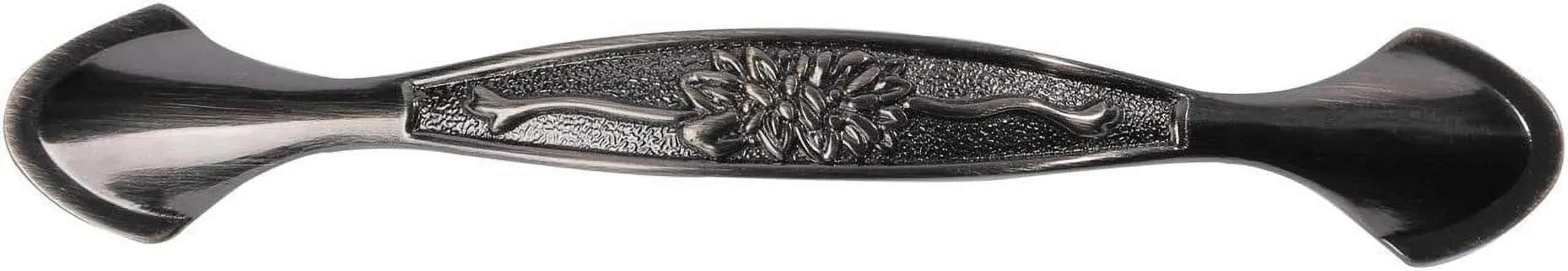 3 Pack Floral Cabinet Pull Handles, Solid Zinc Alloy Hardware, 5.04 In Hole Distance, Bronze โ image 2