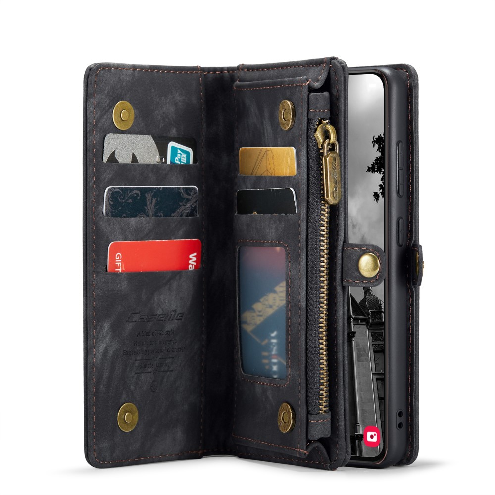 CaseMe Multi-Slot 2 in 1 Wallet Case Galaxy S25 Black — image 3