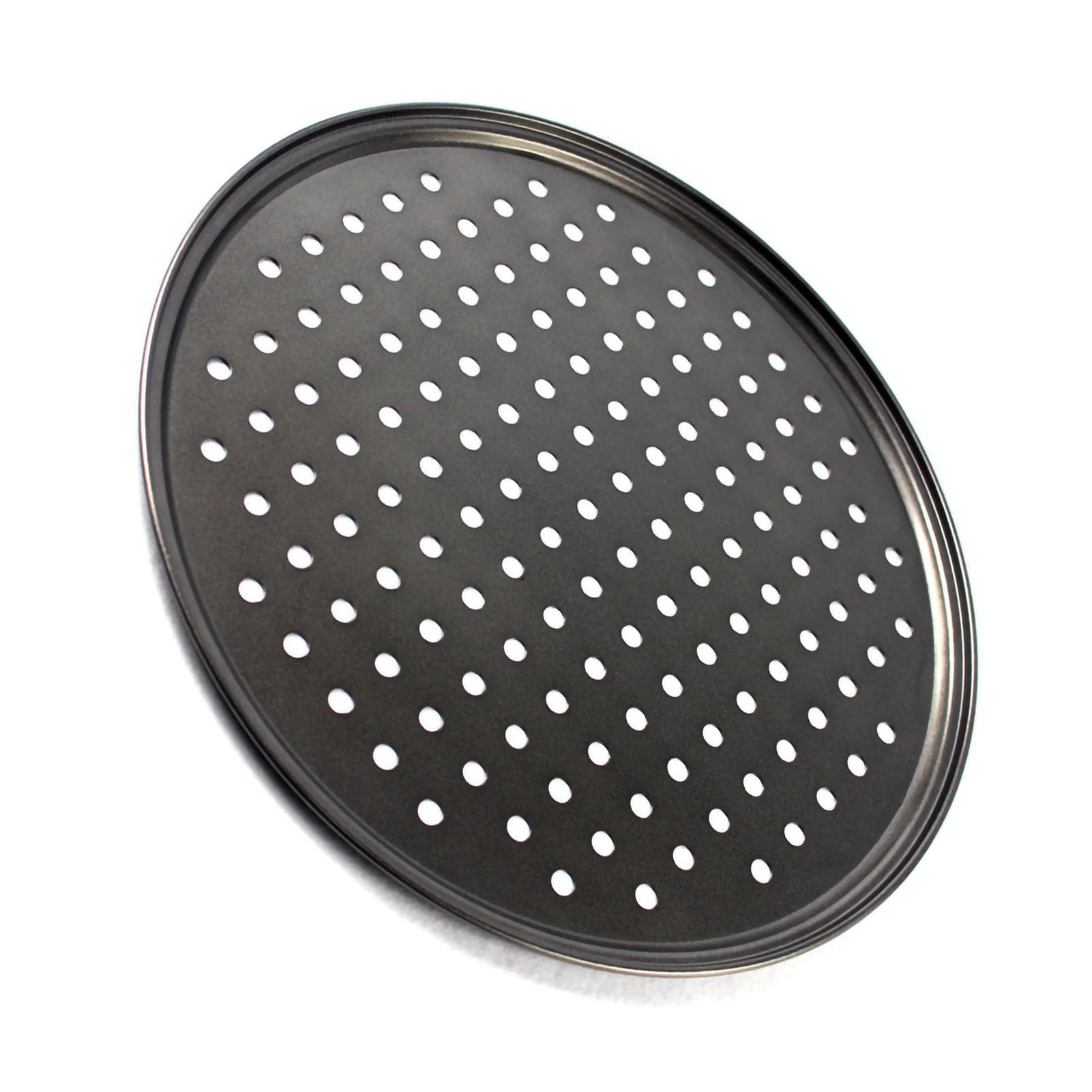 Perforated Pizza Pan Non Stick Baking Easy Unmolding Firm Bottom Vented Pizza Pan 32CM — image 2