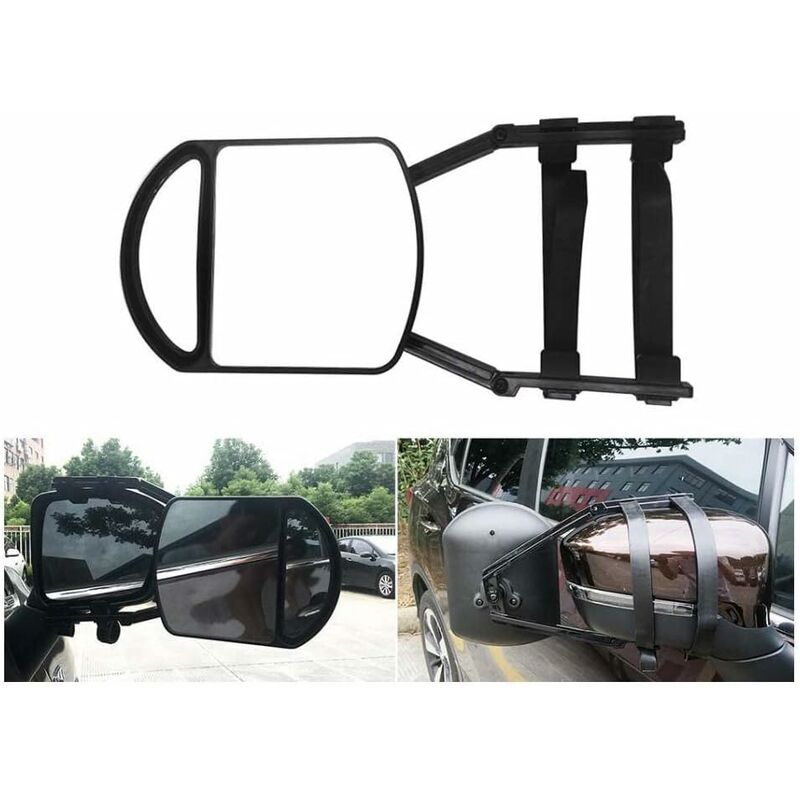 Rearview Mirror, Car Towing Mirror Extended Rearview Mirror Wide Angle Auxiliary Mirror For Car Truck Trailer Rv — image 3
