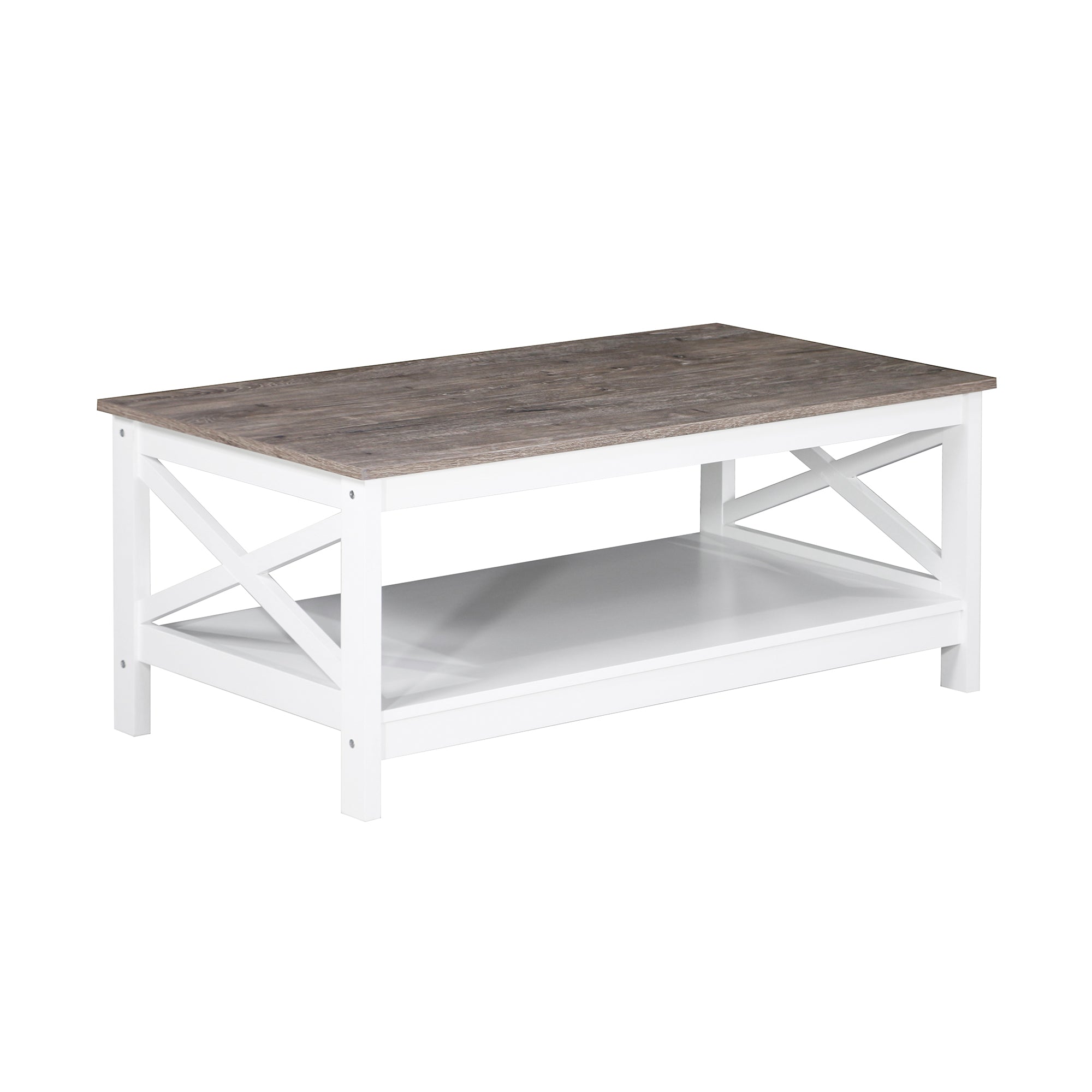 Coastal Coffee Table in White and Grey โ image 2