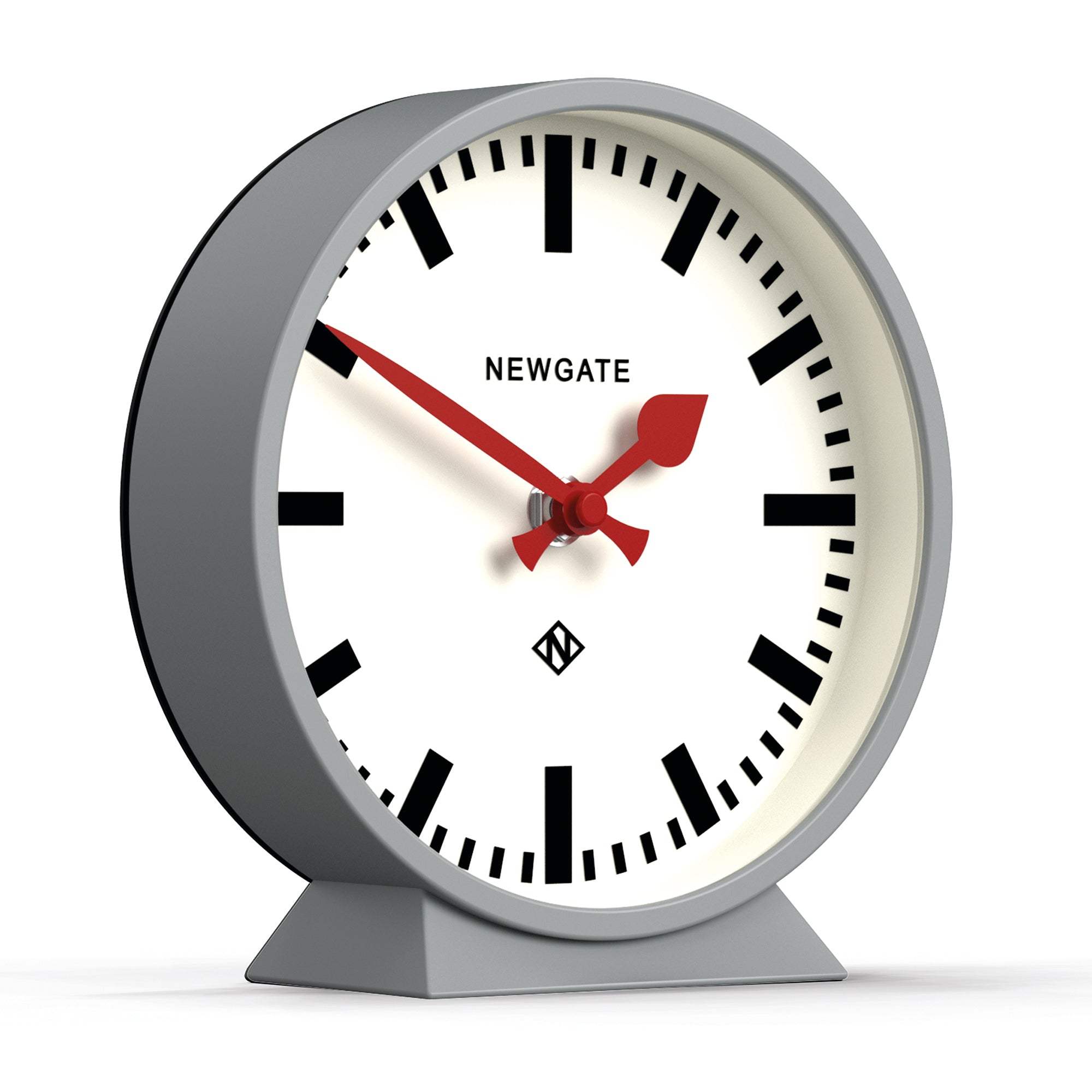 Newgate Railway Mantel Clock Posh Grey — image 2