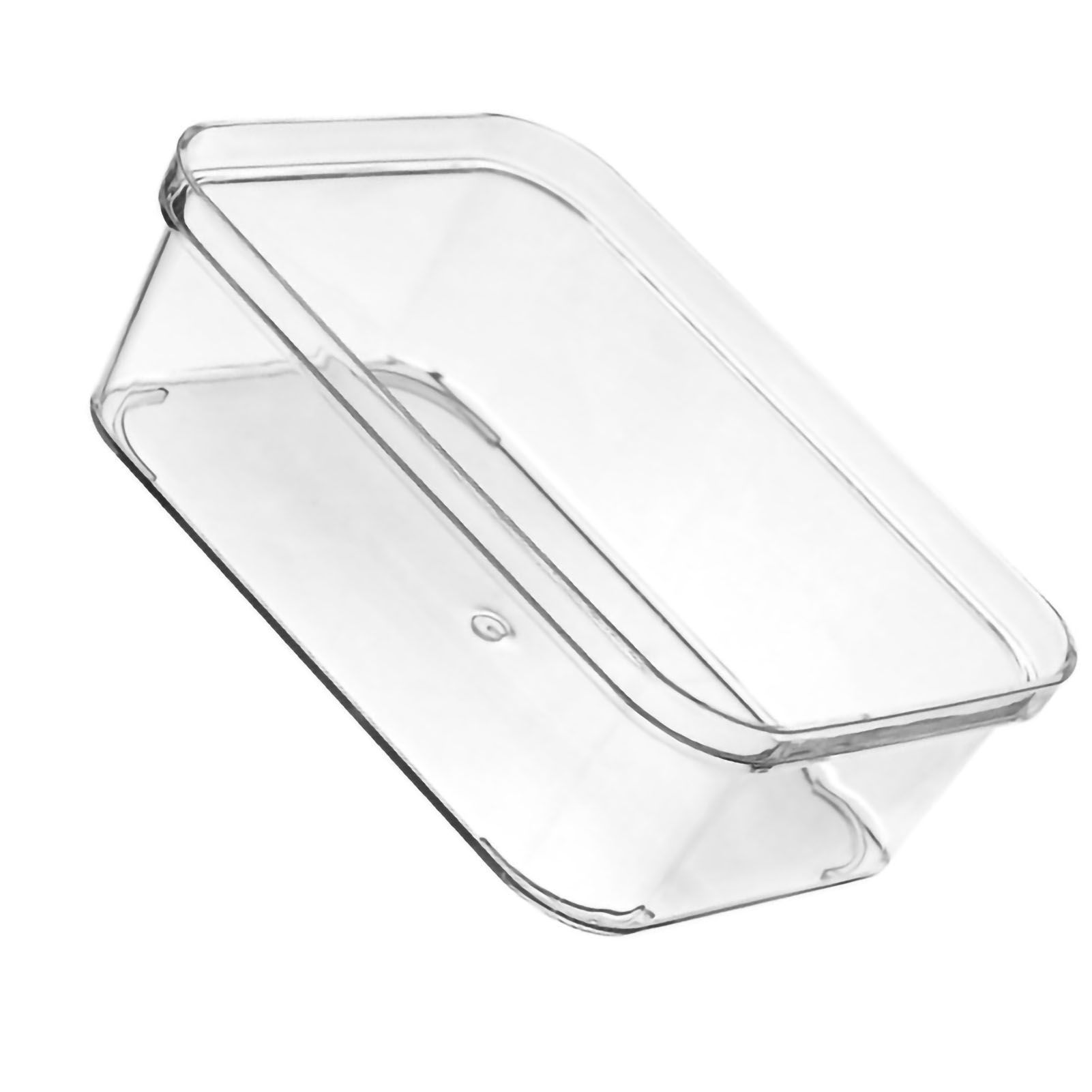 Drawer Storage Trays Durable Transparent Plastic Drawer Storage Divid Box for Kitchen Medium Square Box — image 2