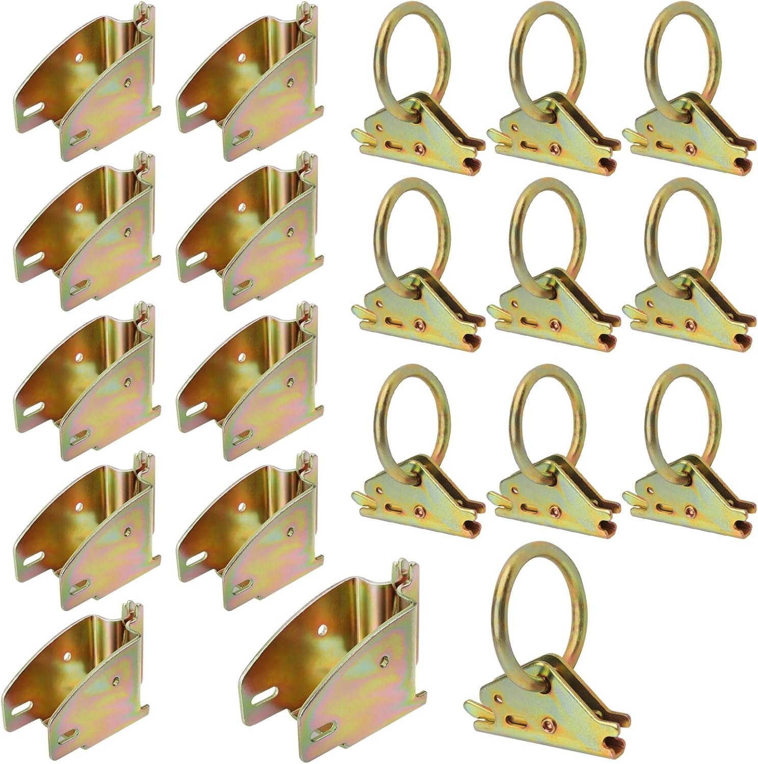 E-Track Wood Beam End Socket Accessories(10pcs) and E-Track O Ring Tie-Down Anchors(10pcs)
