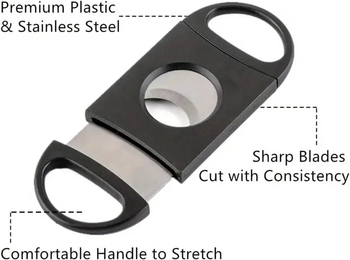 Cigar Cutter | Cigar Scissors | Cigar Cutter | Cigar Accessories | Black — image 3