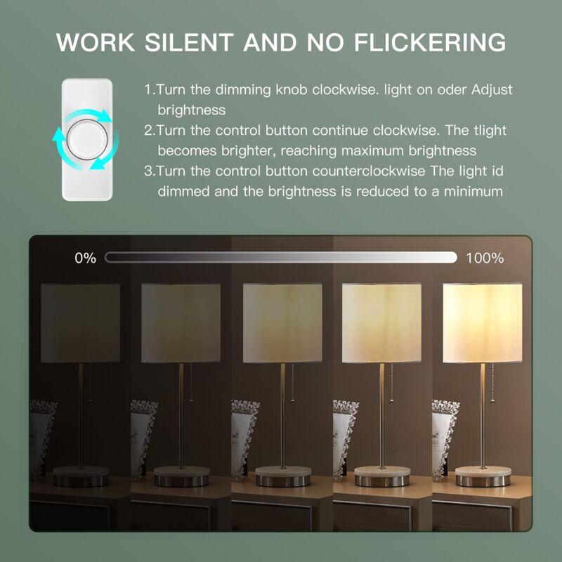 3W-100W LED Dimmer Switch & 220-240V ROtary Dimmer With Smart Dimmable Knob For Dimmable LED Lights And More โ image 4