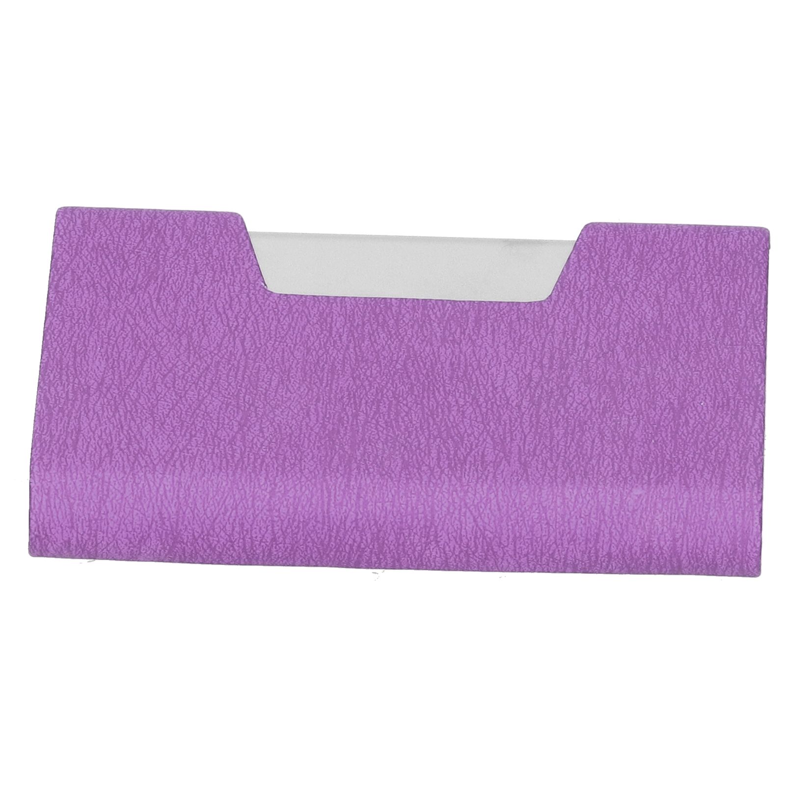 Business Name Card Holder Case Stainless Steel Organizer Portable for Business WorksPurple 336# — image 5