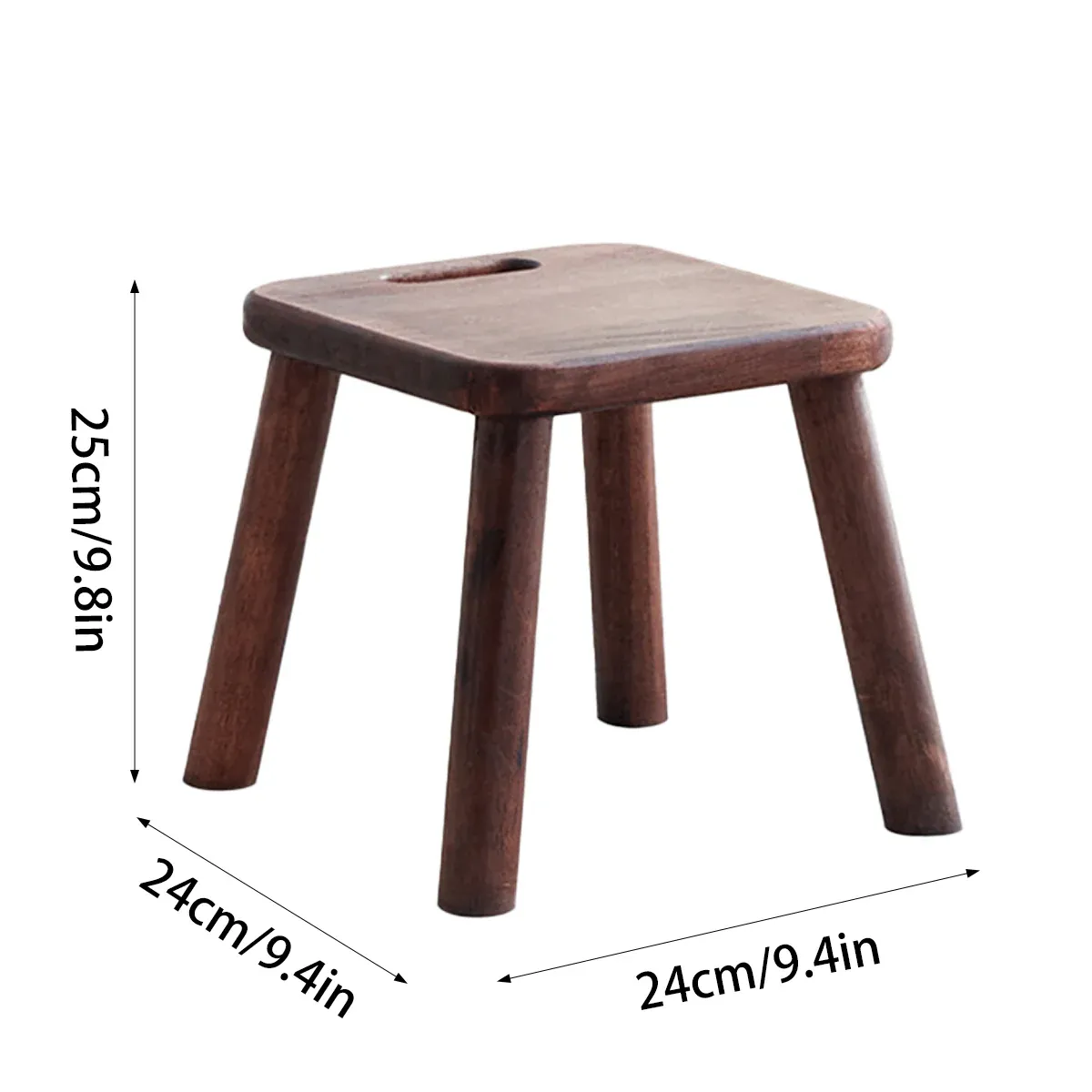 Home Solid Wood Small Bench Shoe Bench Compact Design for Entryway Living Room — image 3