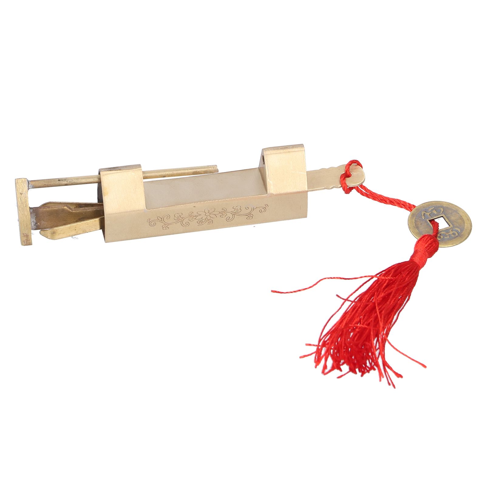 4.4cm Spacing Mini Vintage Padlock Dedicated Carved Jewelry Box Padlock with Key โ image 3