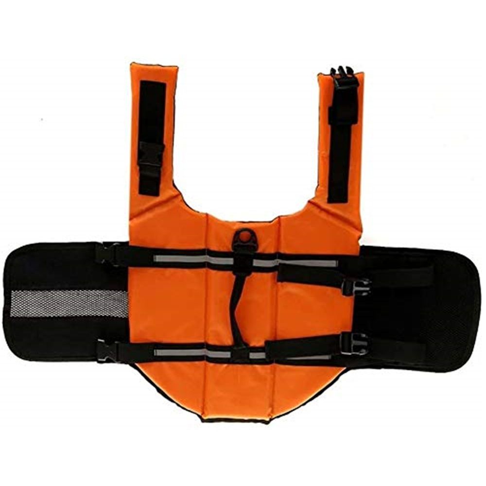 Dog Doggy Life Jacket Life Vest Saver Preserver Reflective Oxford cloth Quick Release Adjustable Bandana(orange S) — image 5
