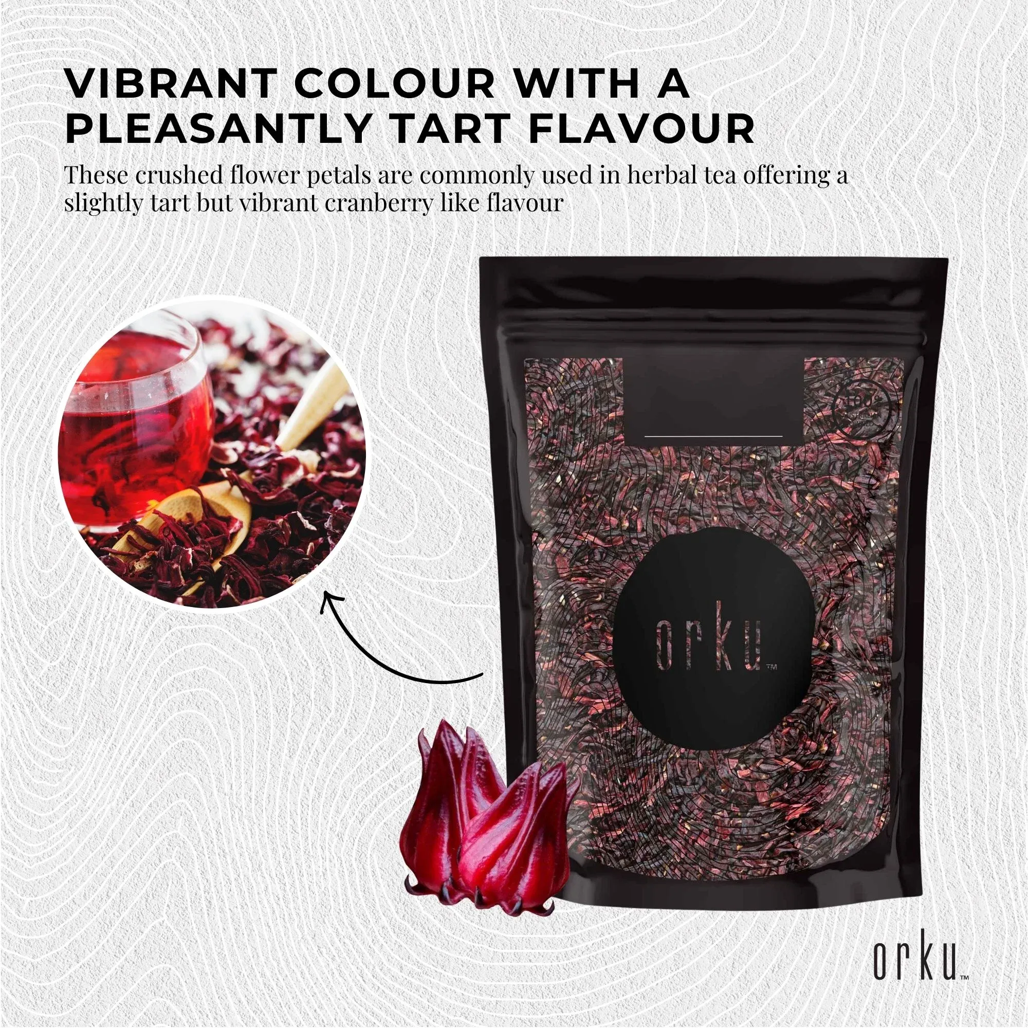 Orku 400g Organic Hibiscus Rosella Flower Crushed Dried Herbal Tea โ image 4