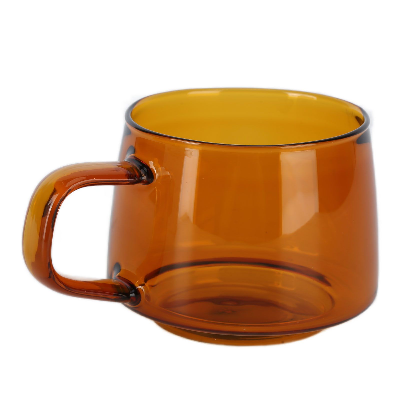 Transparent Coffee Cup 250ML Borosilicate Cup Glass Tea Water Milk Mug with HandleSuccinite