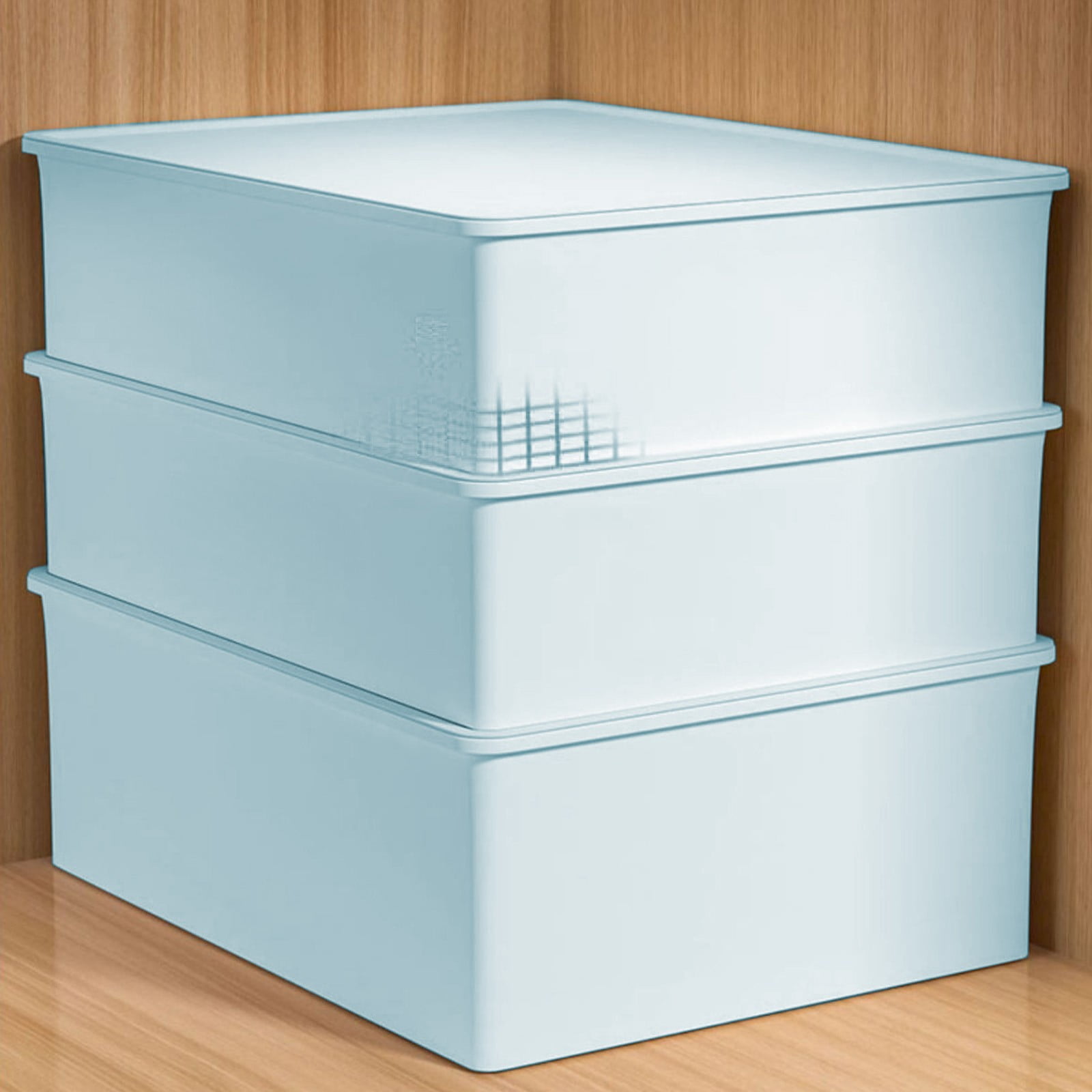 Sock Underwear Drawer Organzier Divider, 15 Compartments Removable Divided Plastic Storage Bin with Lid, Storage Organizer Sock Holders Organizers for Scarves β image 5