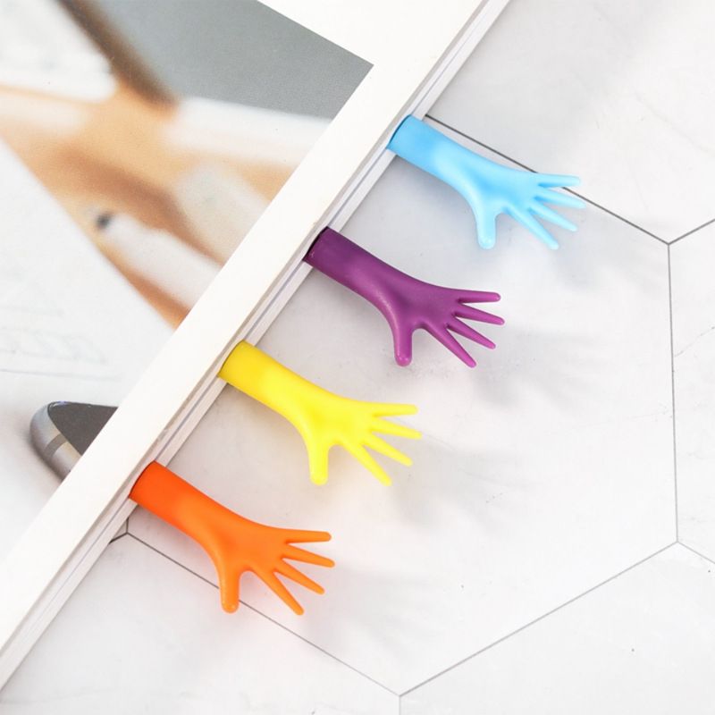 4Pcs Book -Scratch Hollow Out Design Handcraft Labeling Smooth Surface Finger Help Me Novelty Reading Bookmark School โ image 3