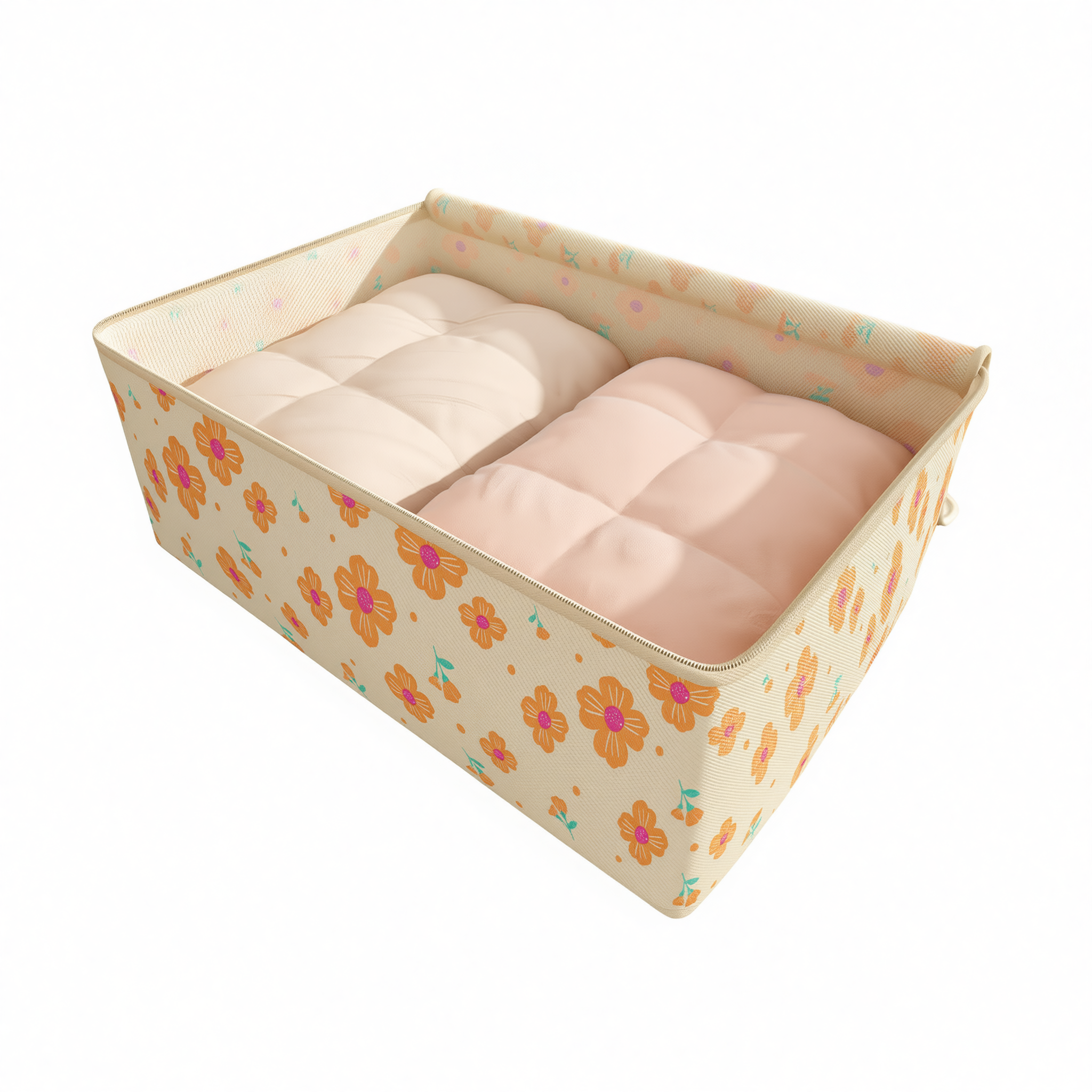 Friend Clothes Storage Bag Non-woven Moving Organizer Light apricot yellow-[regular thickened model/large capacity storage/dustproof and — image 3