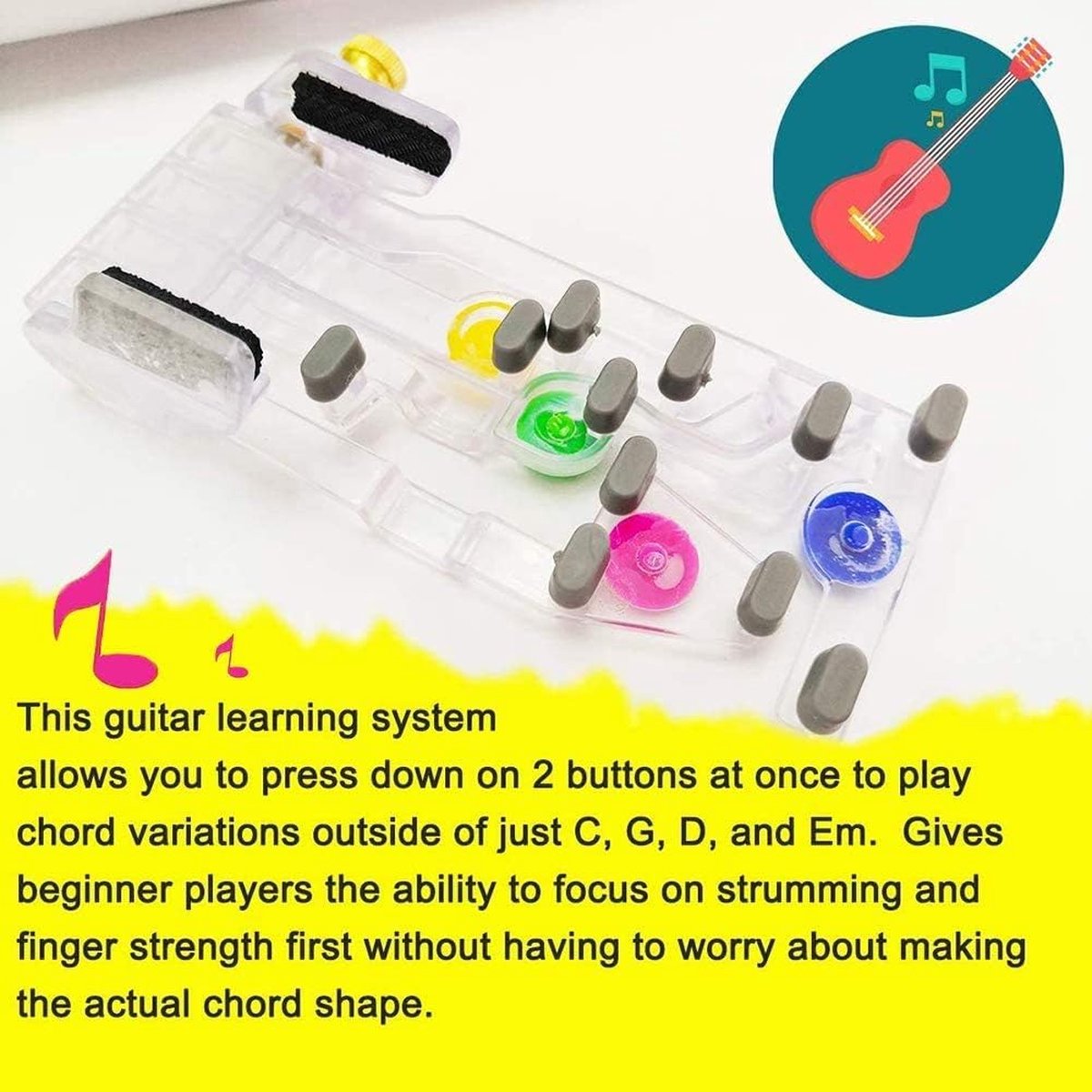 Classical Chord Learning Buddy, Chord Playing Assistant, Guitar Scale Fretboard Notes Sticker for Bonus, Best Study and Learning System for Guitar Lover — image 4