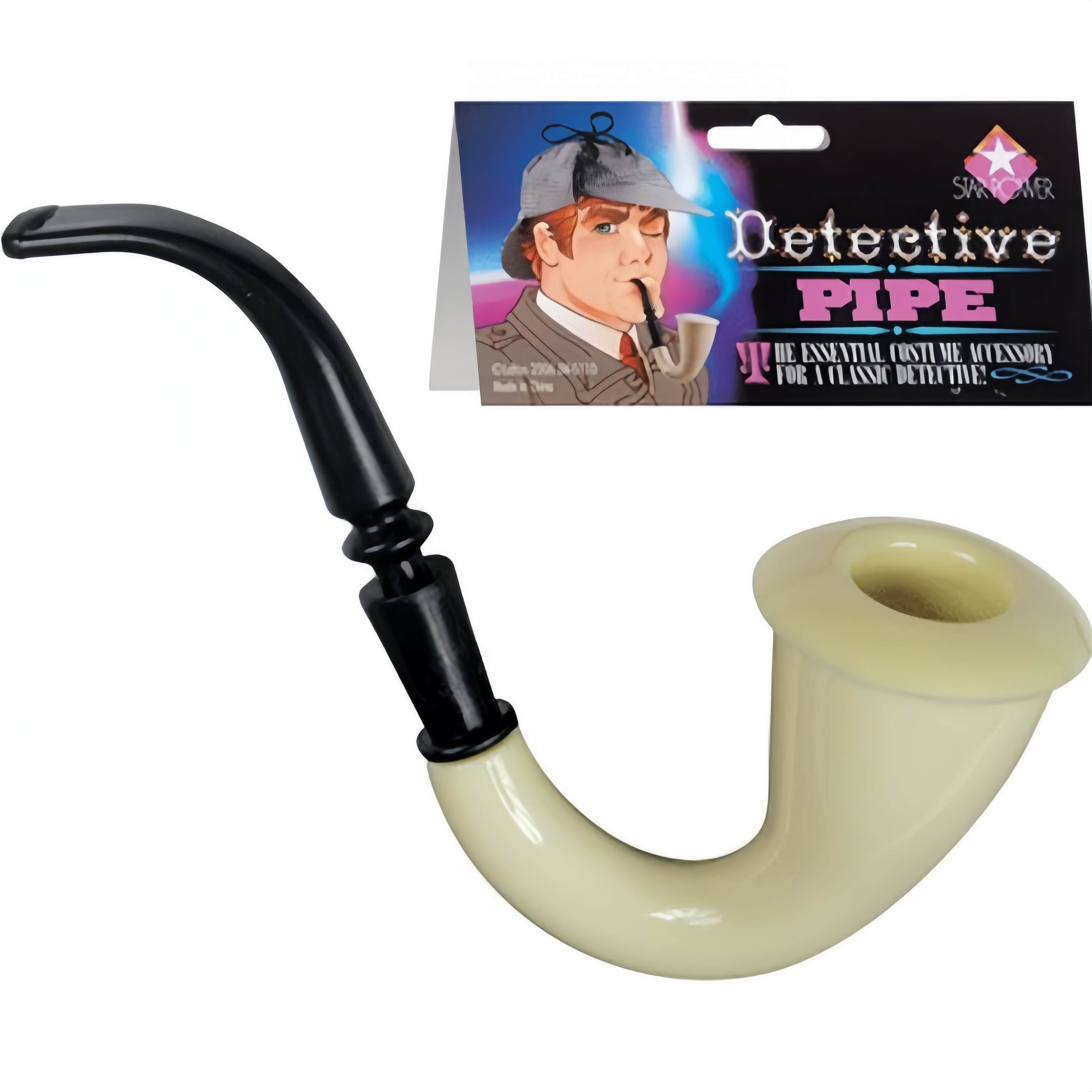 2x DETECTIVE PIPES Sailor Captain Fancy Dress Costume Fancy Dress Sherlock Holmes — image 4