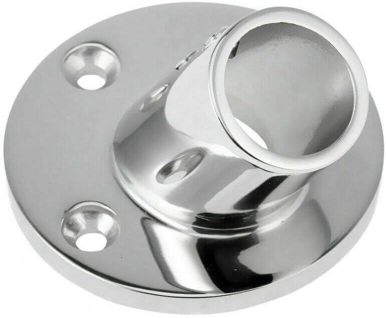 7/8'' 60 Degree Stainless Steel Boat Round Base Handrail Fittings — image 4