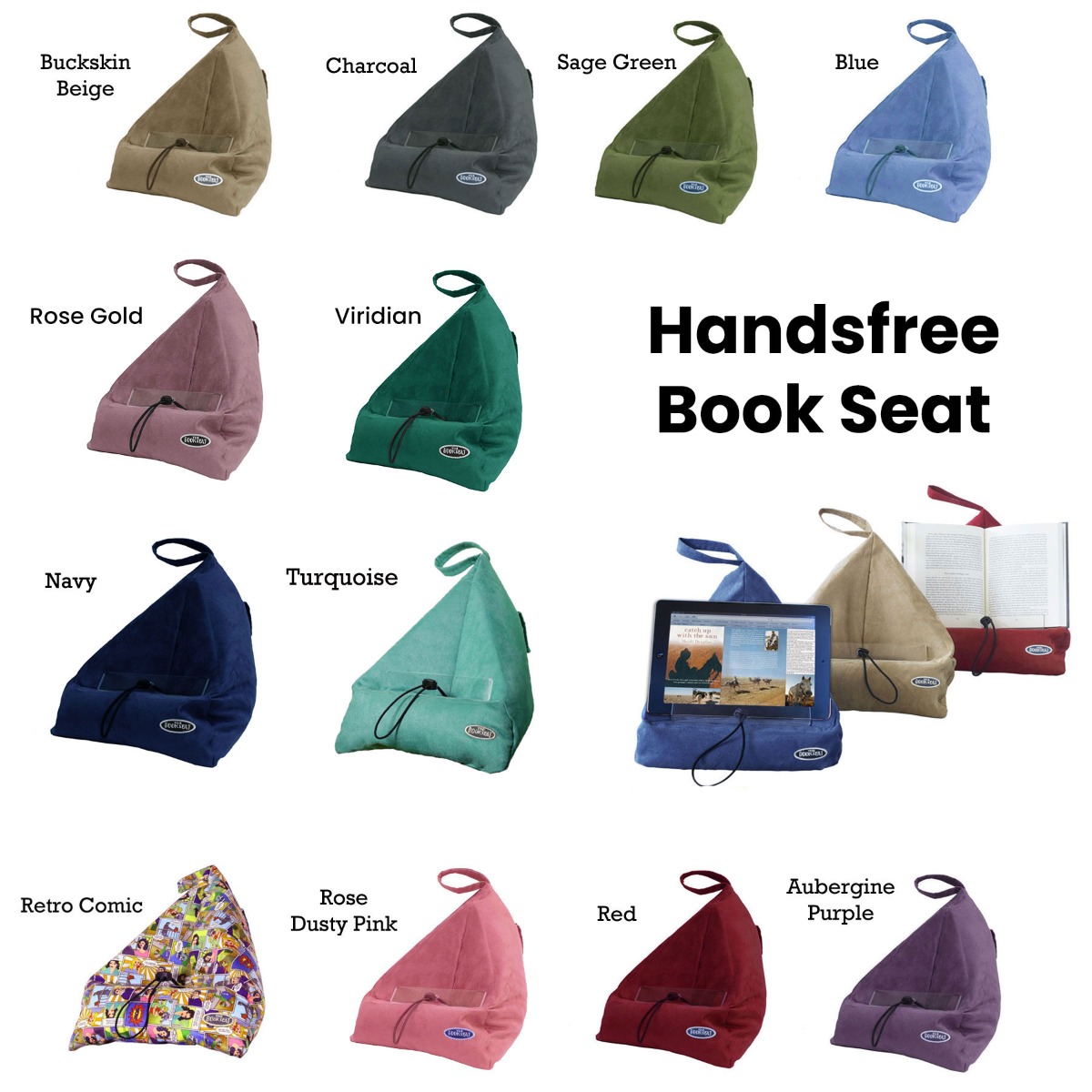 Handsfree Printed Book Seat Book Tablet and iPad Holder Retro Comic โ image 2