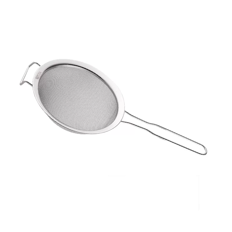 Stainless Steel Fine Mesh Skimmer Spoon, Heavy Duty Kitchen Strainer for Frying, Pasta, Noodles, Dumplings and Cooking, 20 cm