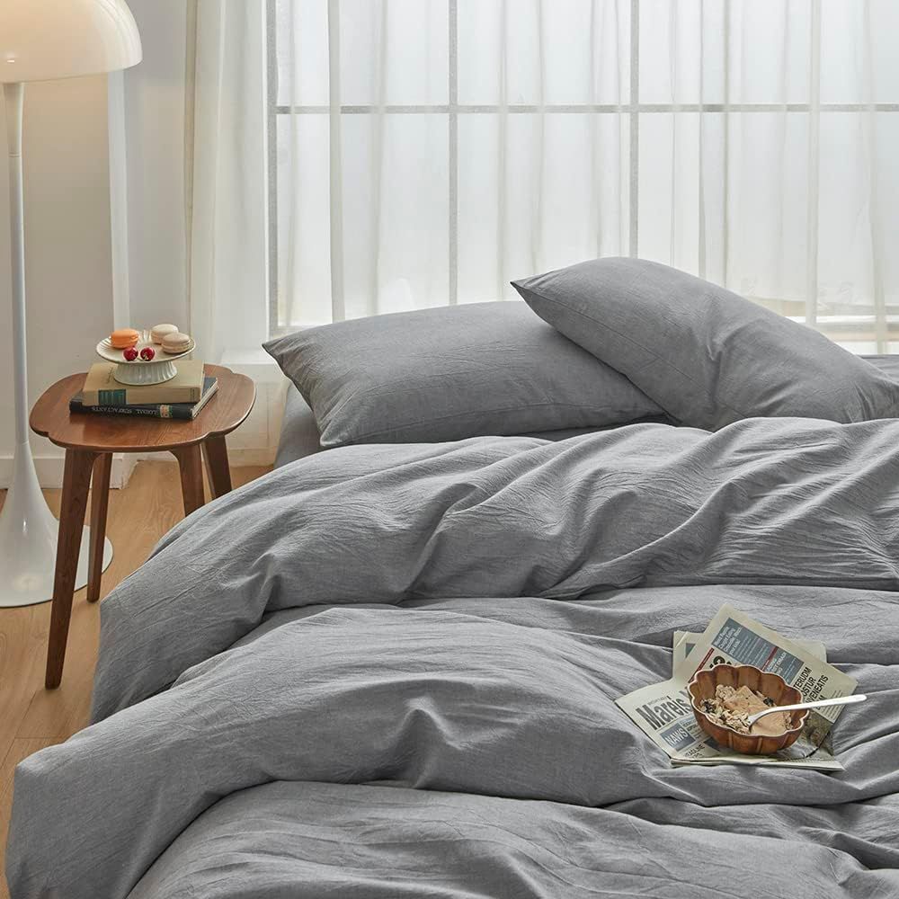 Hotel Soft Microfiber Duvet Cover Set-2000TC Quilt Cover Set & Pillowcases -1 Donna Cover Zipper Closure & 1 x Pillowcases-Breathable Bedding - Wrinkle, Fade — image 3