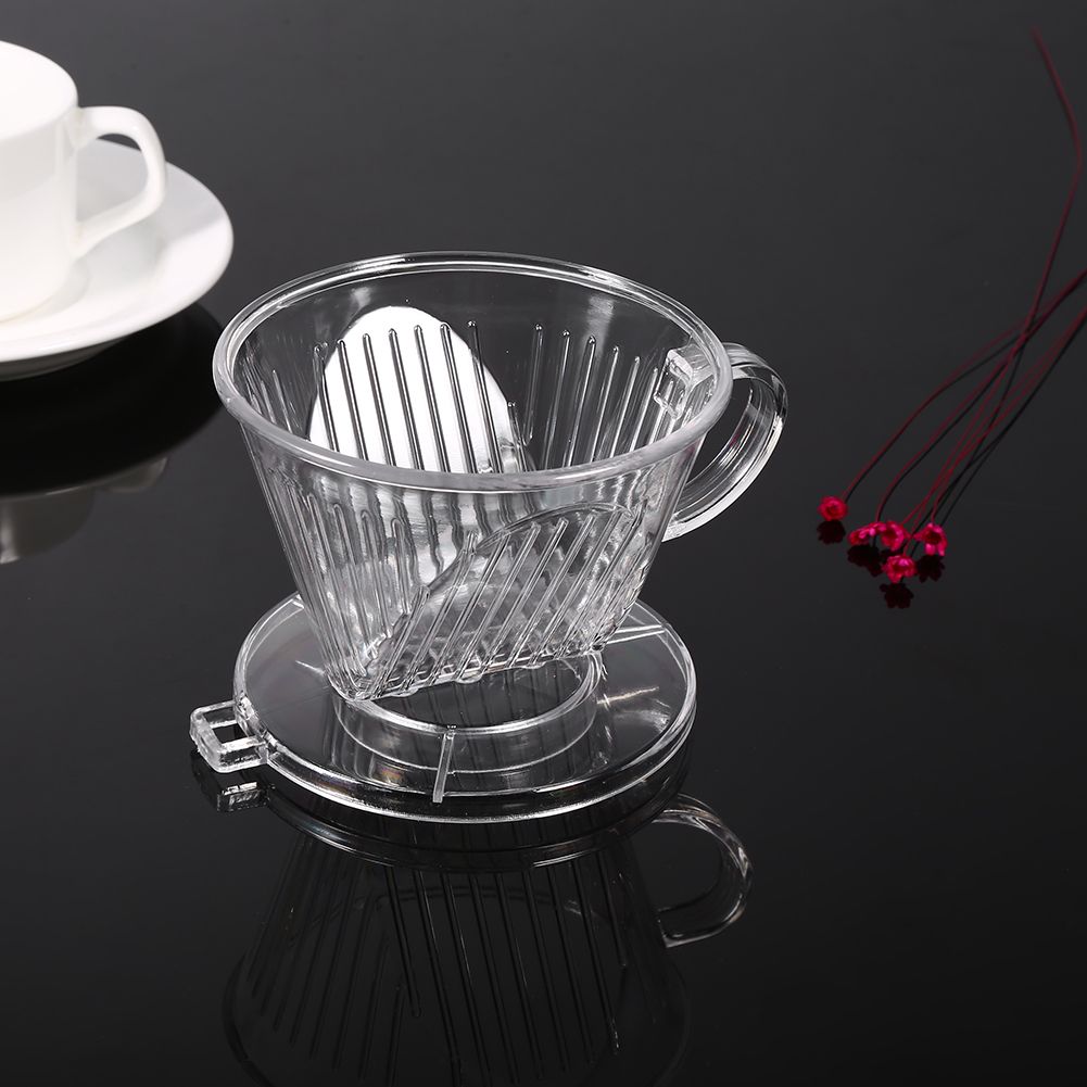 Transparent Reusable Coffee Filters, Cone shaped Portable Coffee Dripper Pure Flavor Maker Tool โ image 5