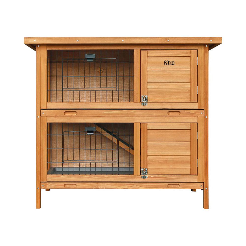 i.Pet Rabbit Hutch Chicken Coop 91.5cm x 45cm x 82cm Chicken Coop Large Wooden House Run Cage โ image 3