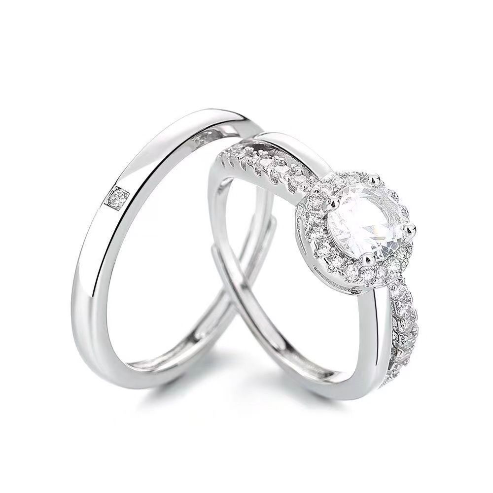 Fang qi Copper Mobius Ring for Couple Crown love Men's — image 3