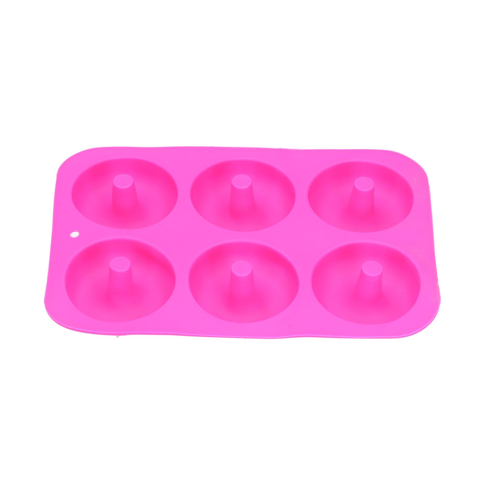 Donut Baking Pans 6 Grid Silicone Non Stick Donut Moulders for DIY Baking Lovers — image 2