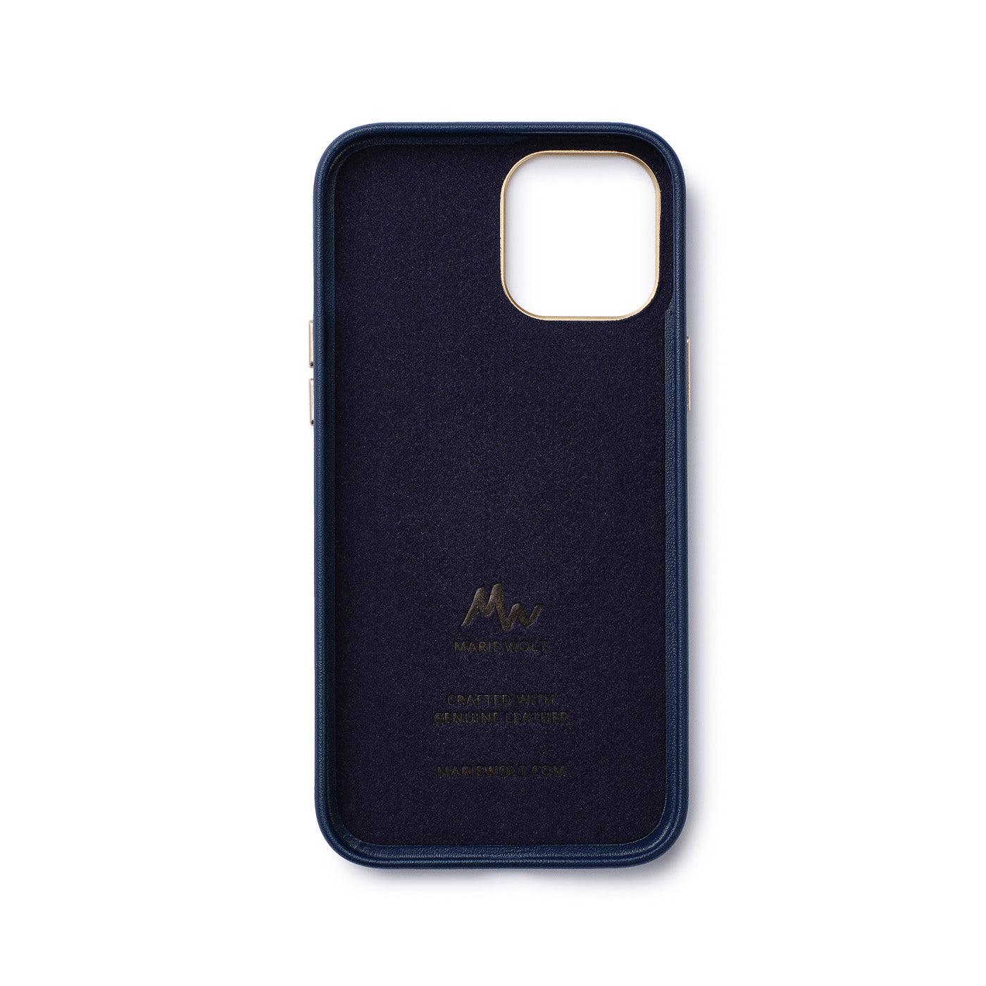 iPhone 12 / 12 Pro - MagSafe Leather Mobile Case - Marie Wolt Blu Blue iPhone 12/12 Pro — image 3