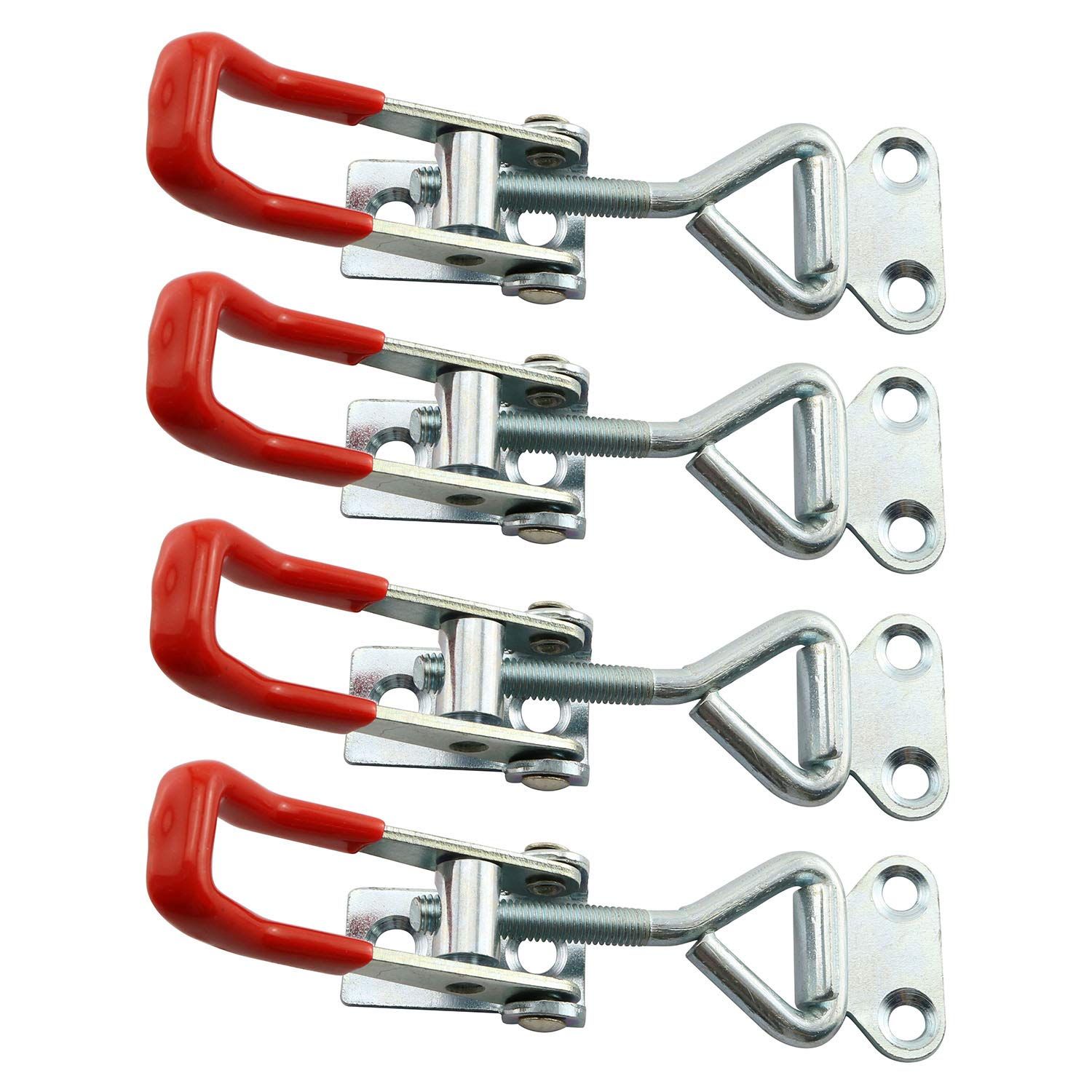 4pcs Toggle Latch Clamp, Stainless Steel Pull Hasp Latches, Quick Release Hand Tool Toggle Clamp for Smoker Lid Jig