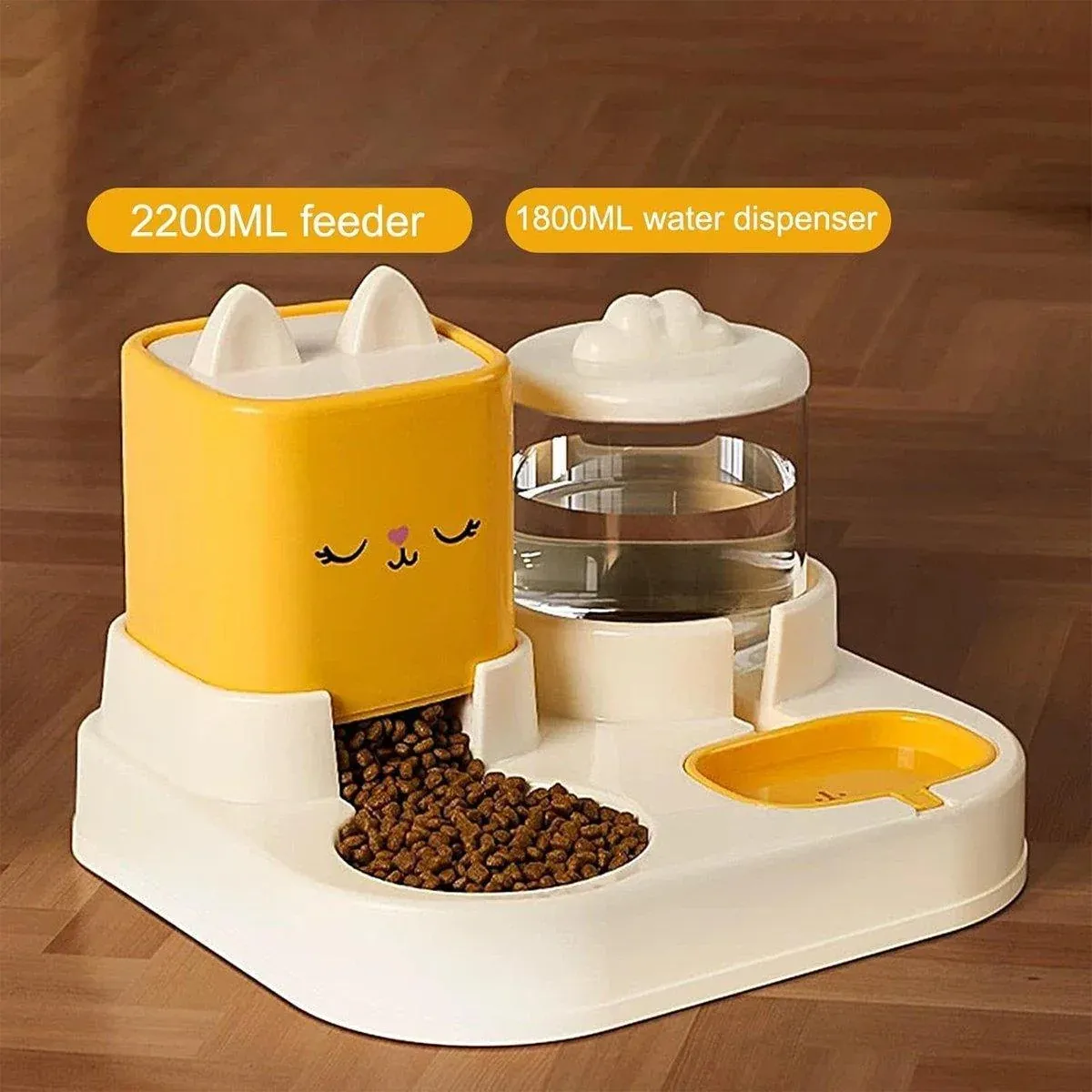 Pet Cartoon Feeding Bowl Universal Water Feeder Cat Dog Food Dish Durable Stand - Blue โ image 6