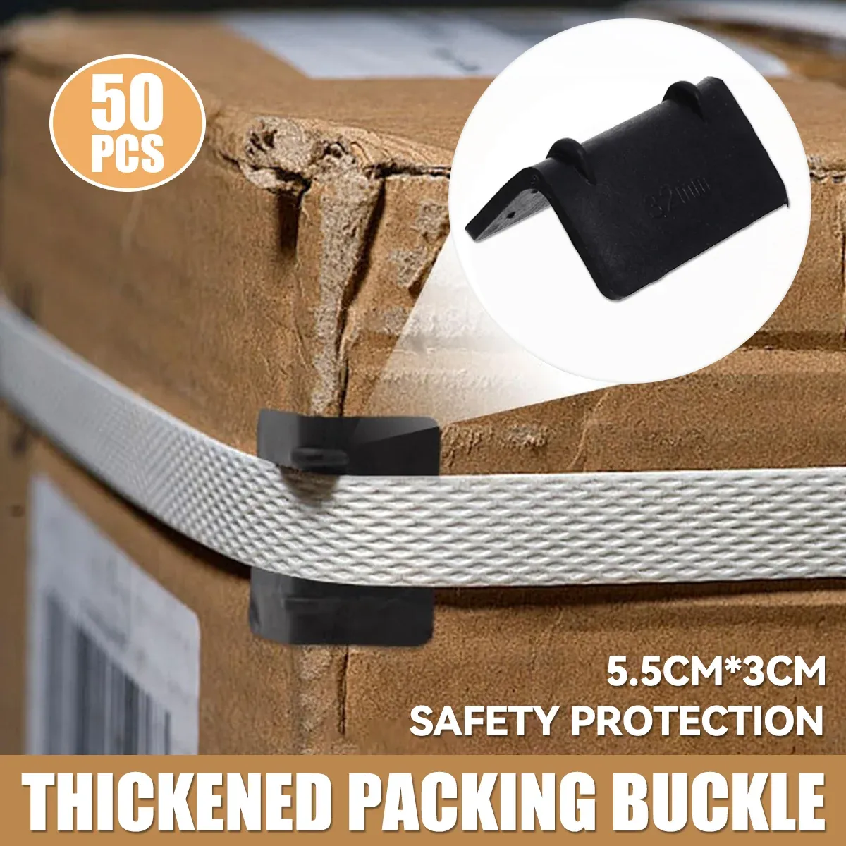 50PCS Thickened L-Shaped Packing Buckle Corner Protectors for Edge Guard Use