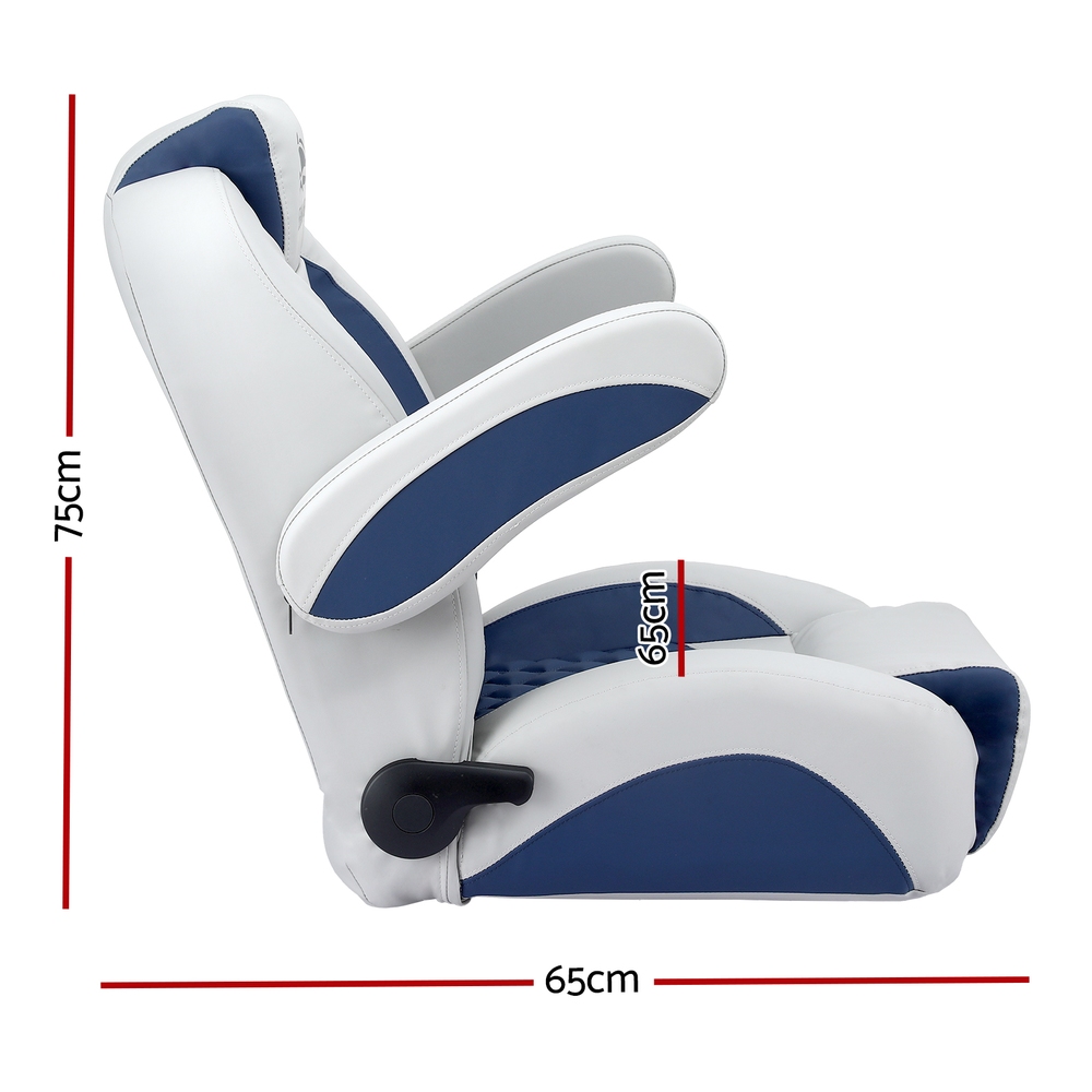 Seamanship Reclining Captain Boat Seat 90°-155° Recline, 19cm Thick Cushion — image 2