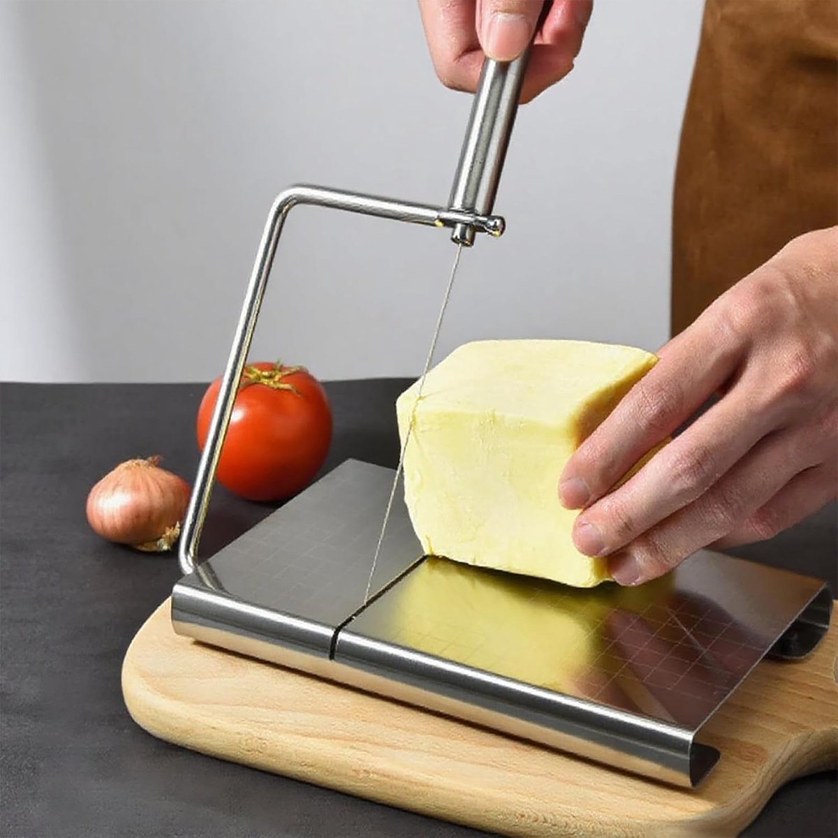 Cheese Slicer with Measuring Scale - 6 Interchangeable Blades - Precision Cutting - Dishwasher Safe - Cheese Lovers & Home Use — image 3