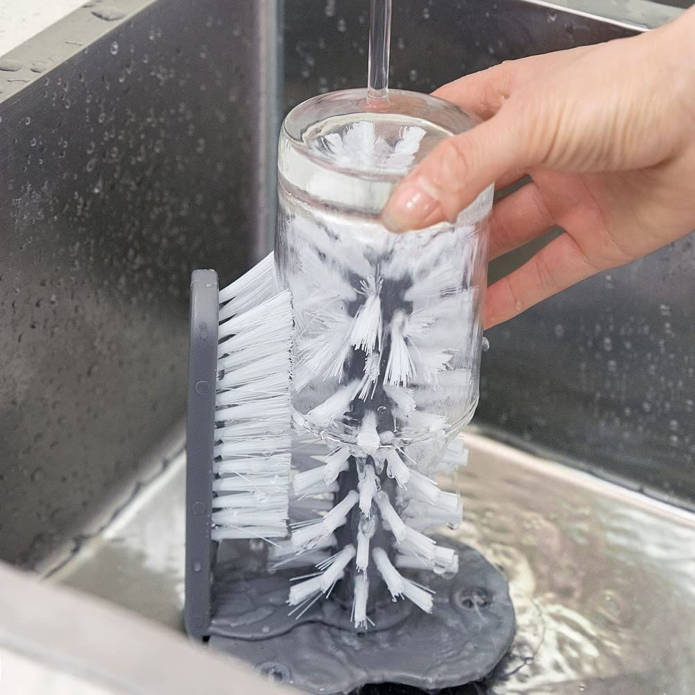 Cup Washer for Sink,Glass Washer,Bottle Cleaner Brush,Bottle Cup Brush Cleaner for Kitchen Bar Washing Cleaning Tools — image 4