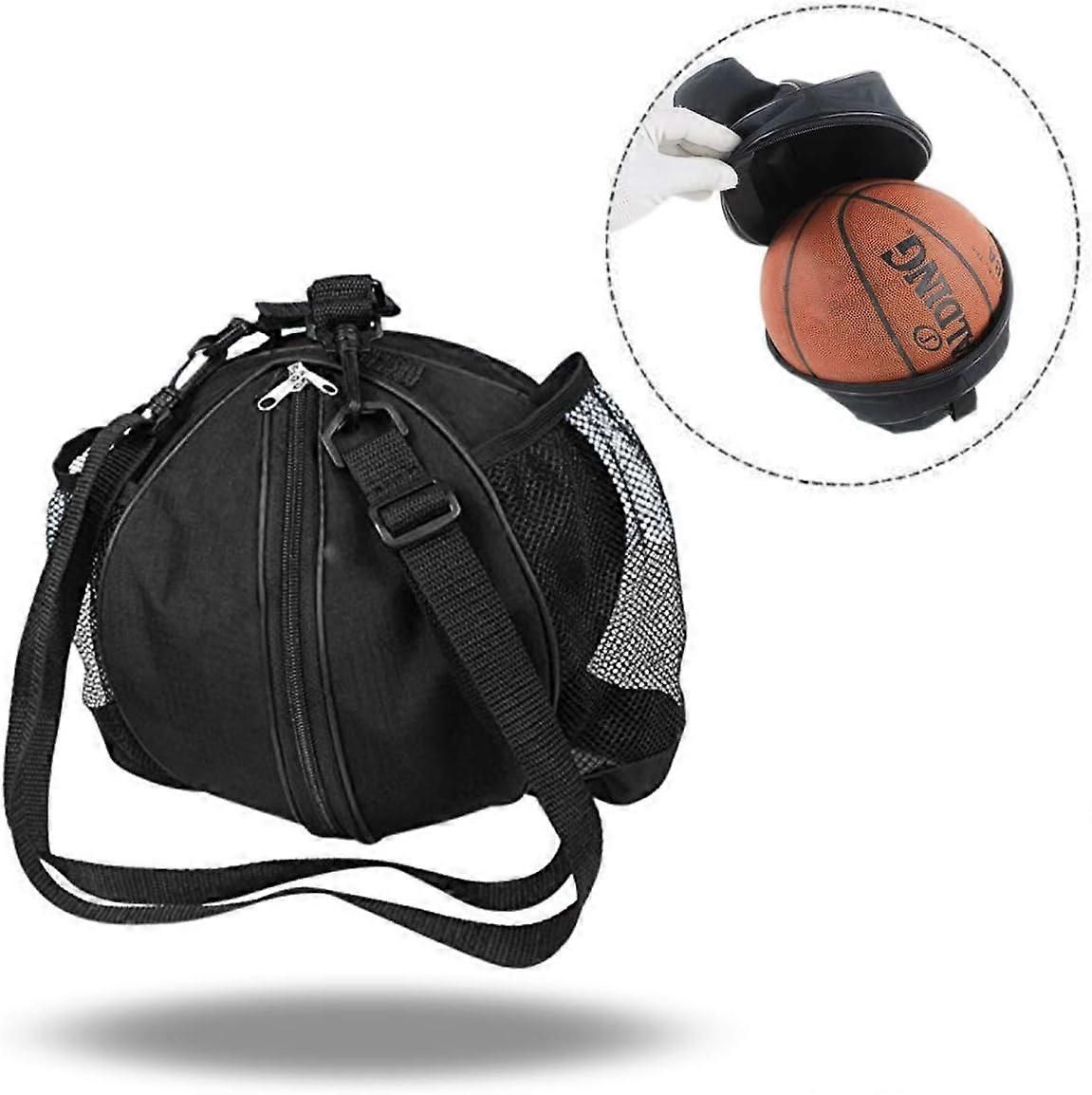 Black Shoulder Bags, Basketball Bag Training Bags Sports Equipment Accessories for Sports Basketball Tennis Volleyball Gym — image 2