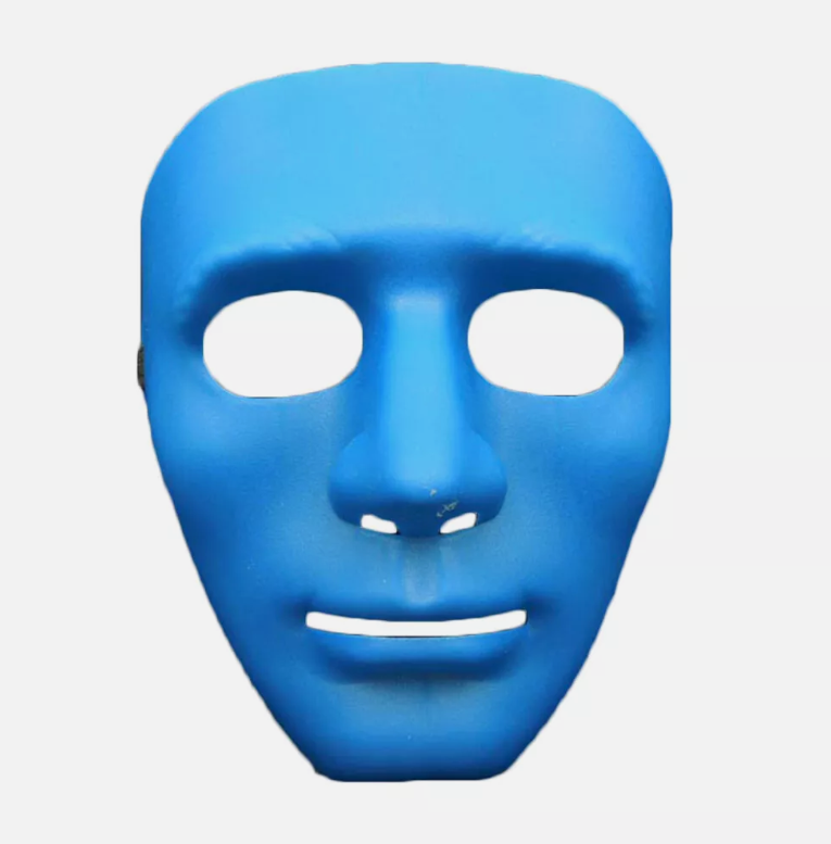 2x Robot Plain Mask Purge Style Halloween Scary Ghost Blank Mask Unisex - 2x White โ image 5