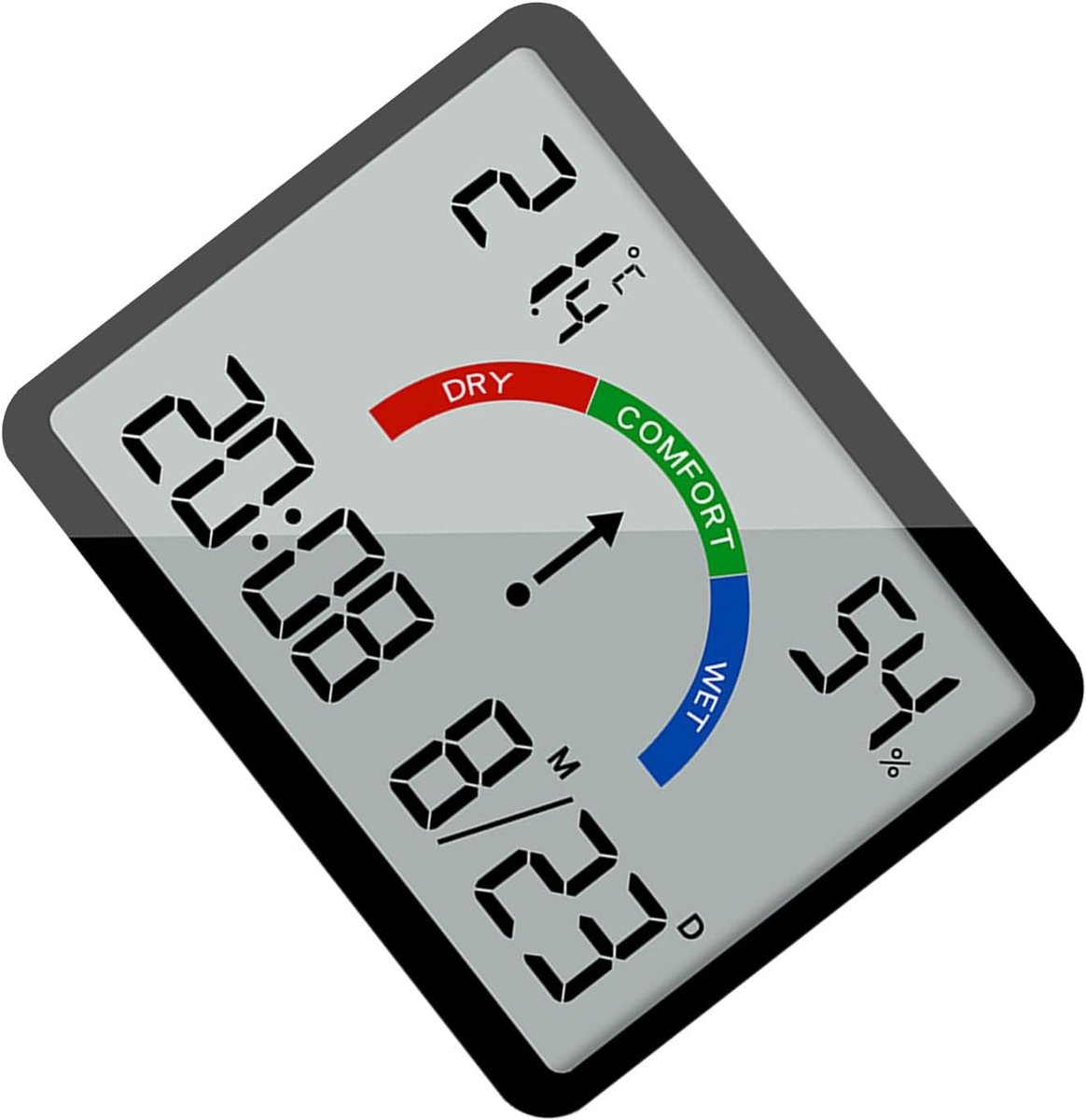 Wekker - Weather Station - Room Thermometer - Digital Alarm Clock - Shower Timer - Kitchen Thermometer - Ultra-Thin Digital Wall Clock - Battery Operated โ image 3